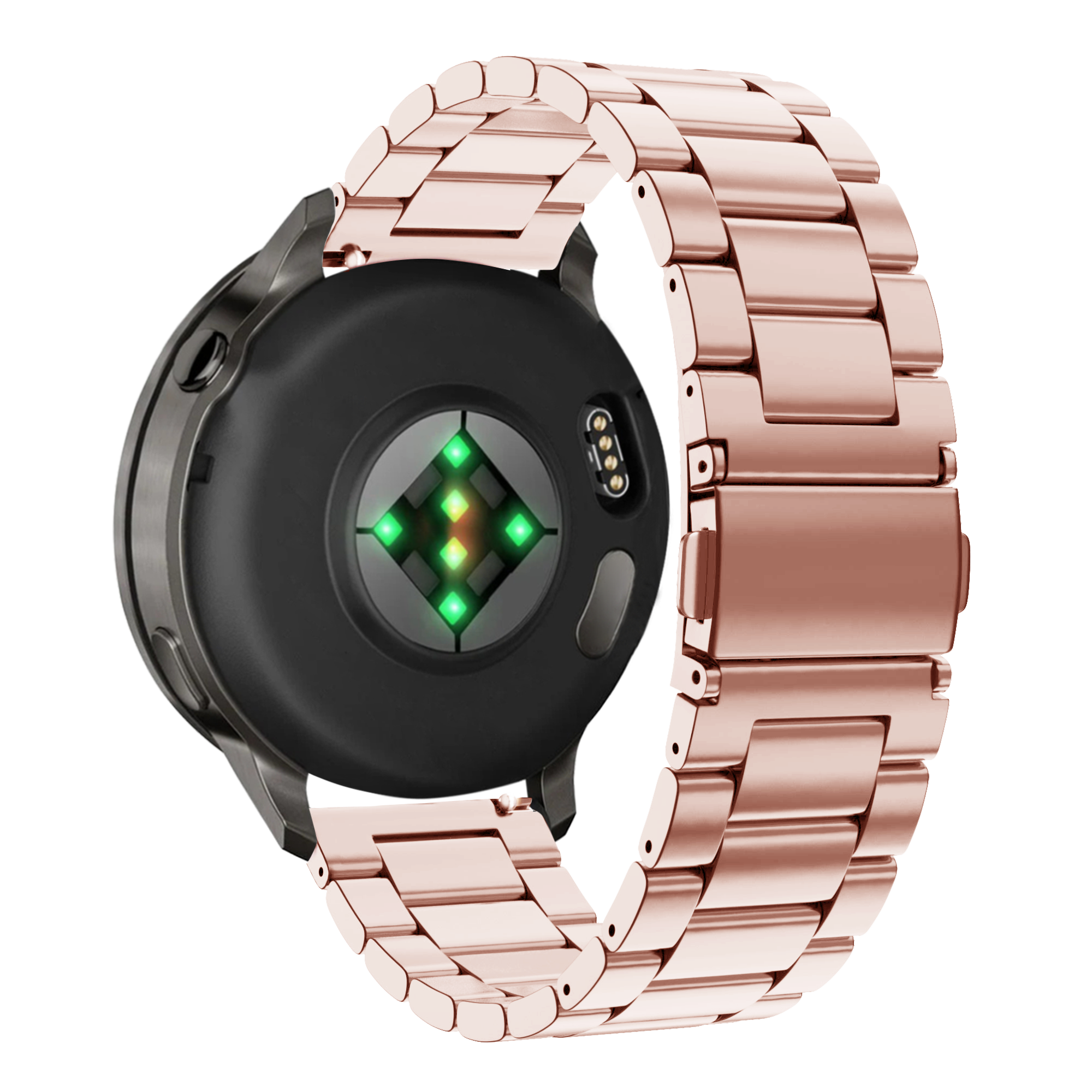 Bandz Garmin Venu SQ stalen band 'Classic' (roze)