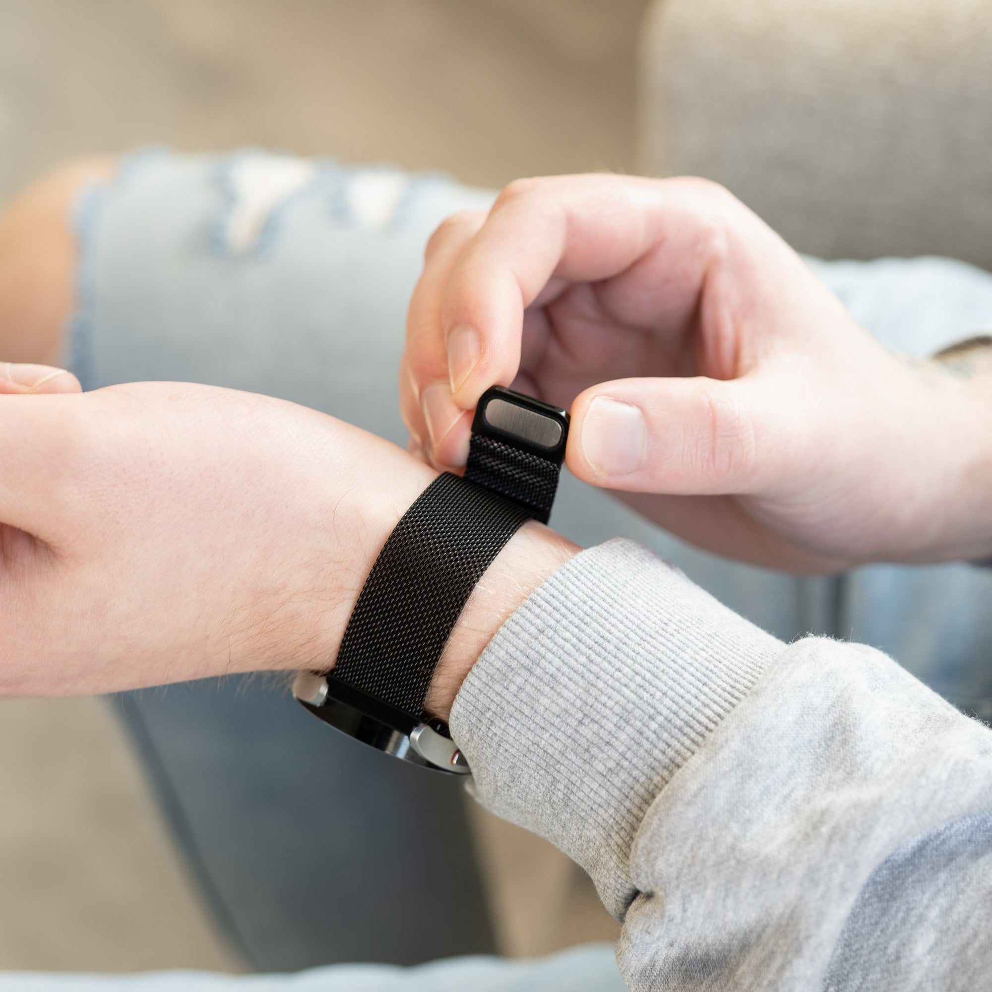 Samsung Galaxy Watch 4 - 40mm Milanese band (zwart)