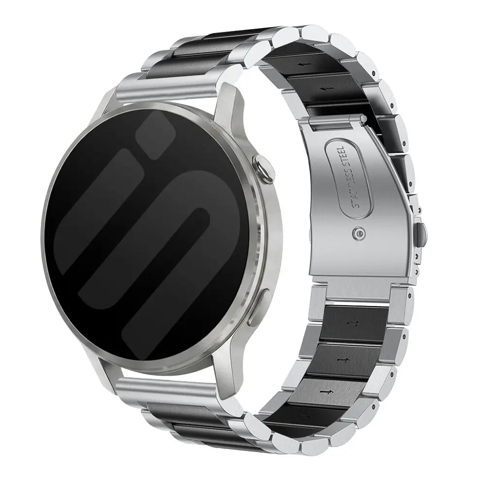 Garmin Forerunner 170 stalen band (zilver/zwart)