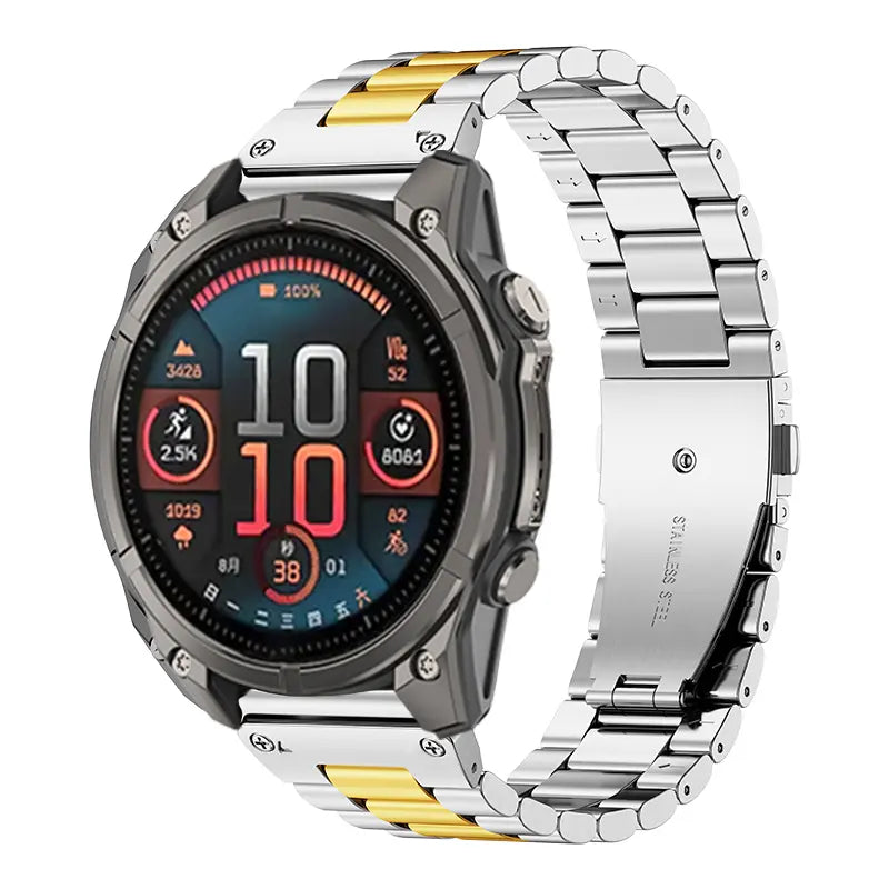 Garmin Epix Pro (Gen 2) 42mm premium stalen band (zilver/goud)