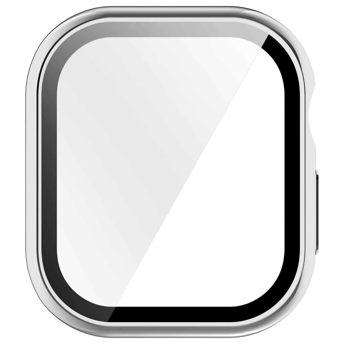 Apple Watch 12 - 42mm hard case met glas (zilver)