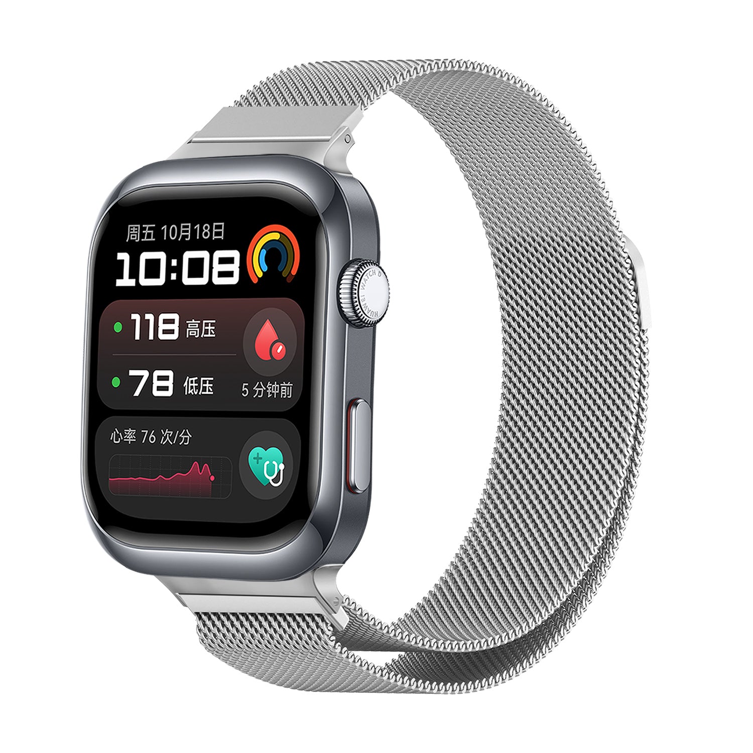 Huawei Watch D2 Milanese band (zilver)