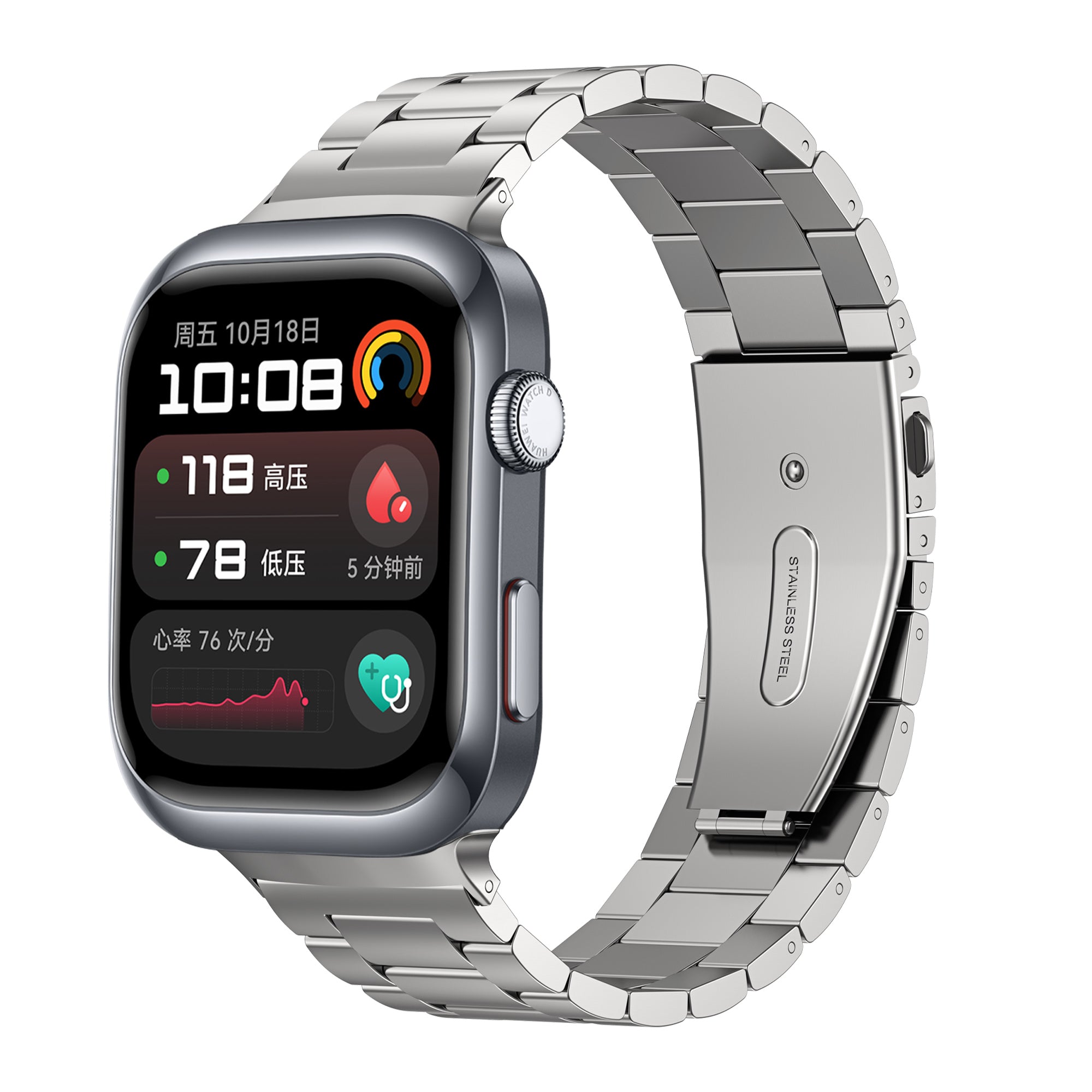 Huawei Watch D2 stalen band (zilver)