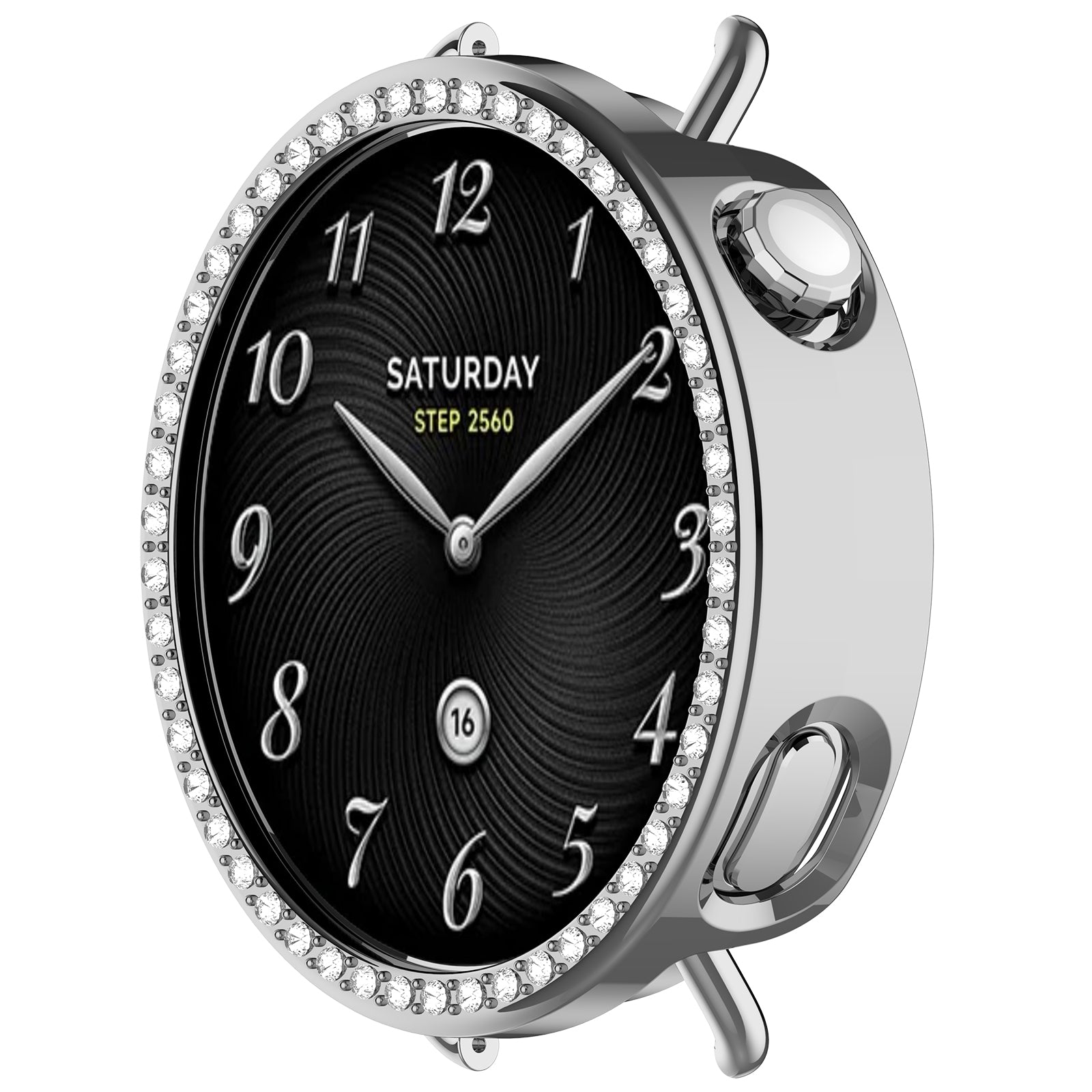 Xiaomi Watch S4 - 41mm diamond hard case (zilver)