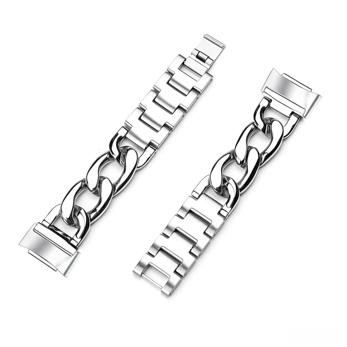 Fitbit Charge 6 steel chain band (zilver)