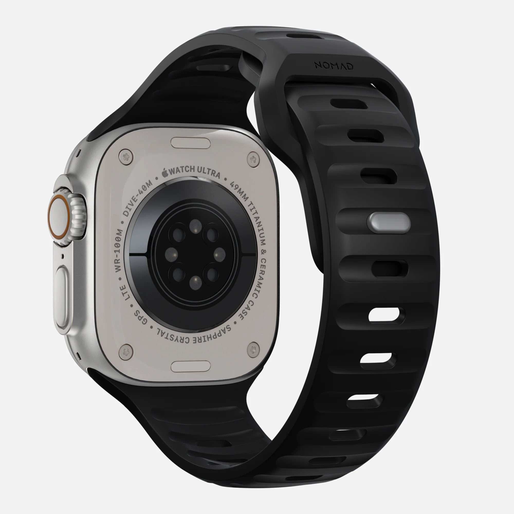 Nomad Sport Apple Watch Silicone Strap (Black)