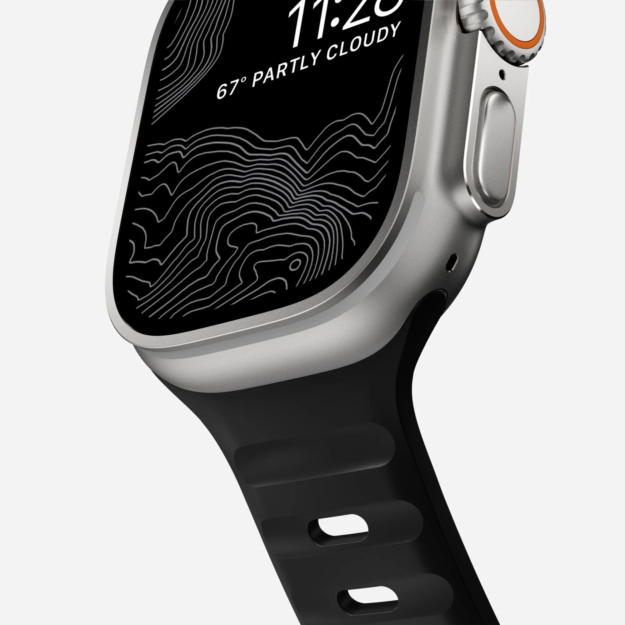 Nomad Sport Apple Watch Silicone Strap (Black)