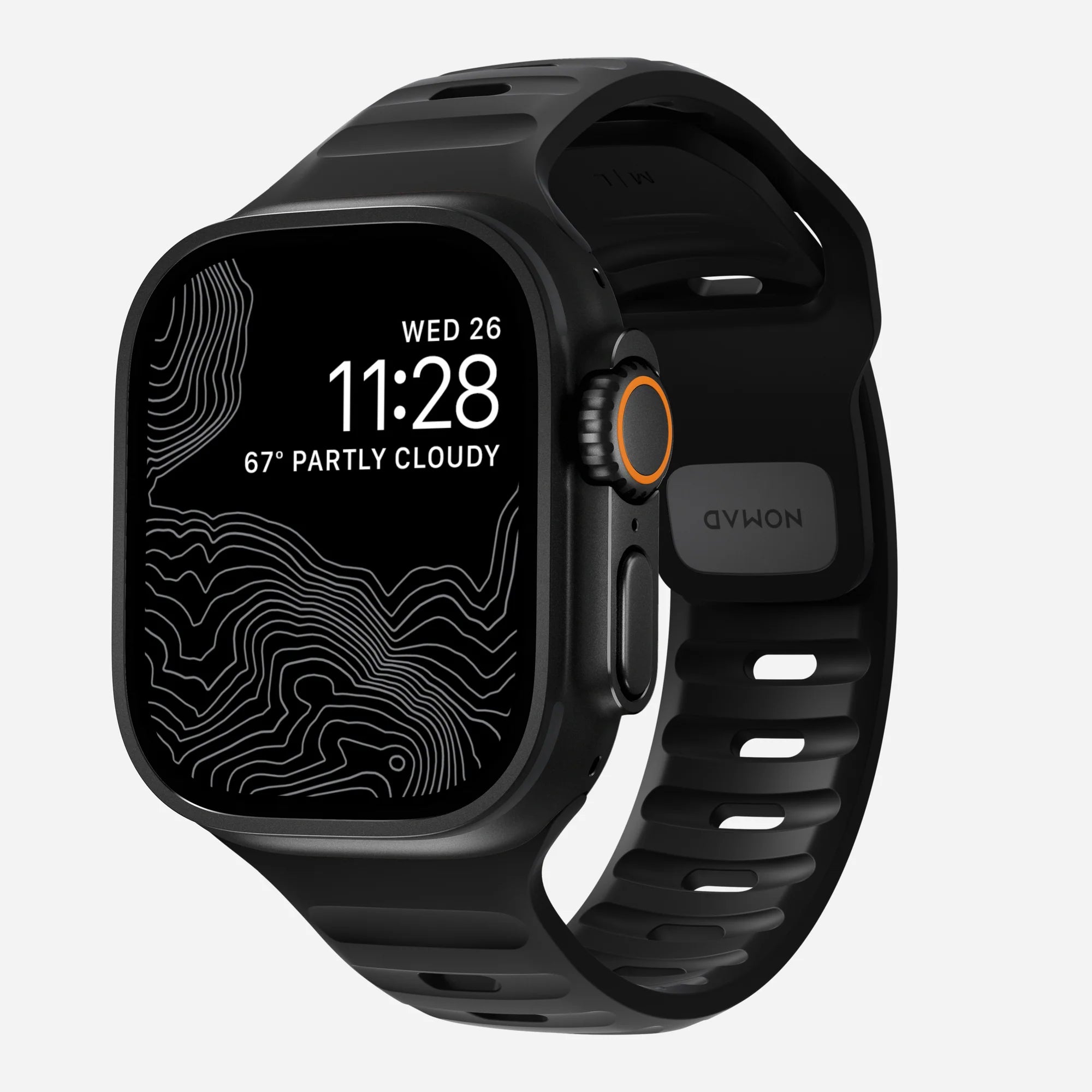 Nomad Sport Apple Watch Silicone Strap (Black)
