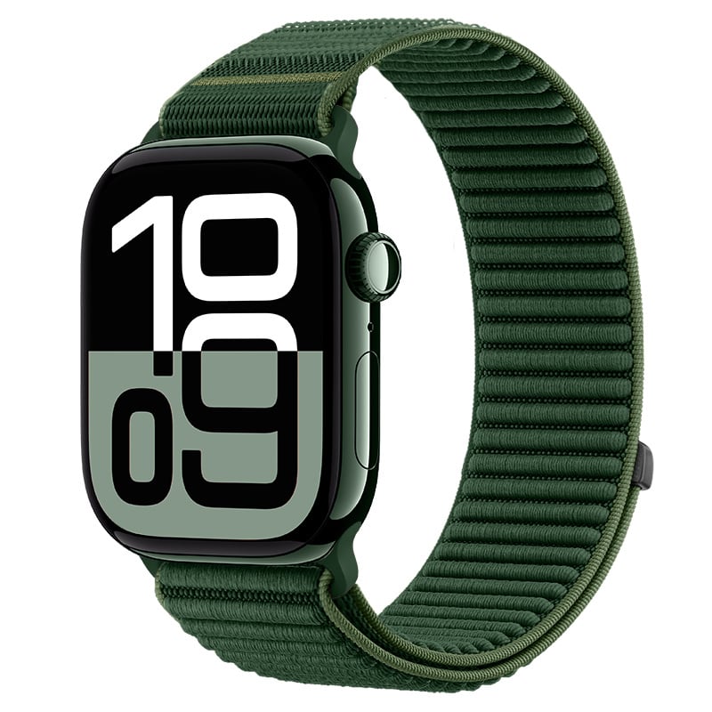 Apple Watch wave nylon band (donkergroen)