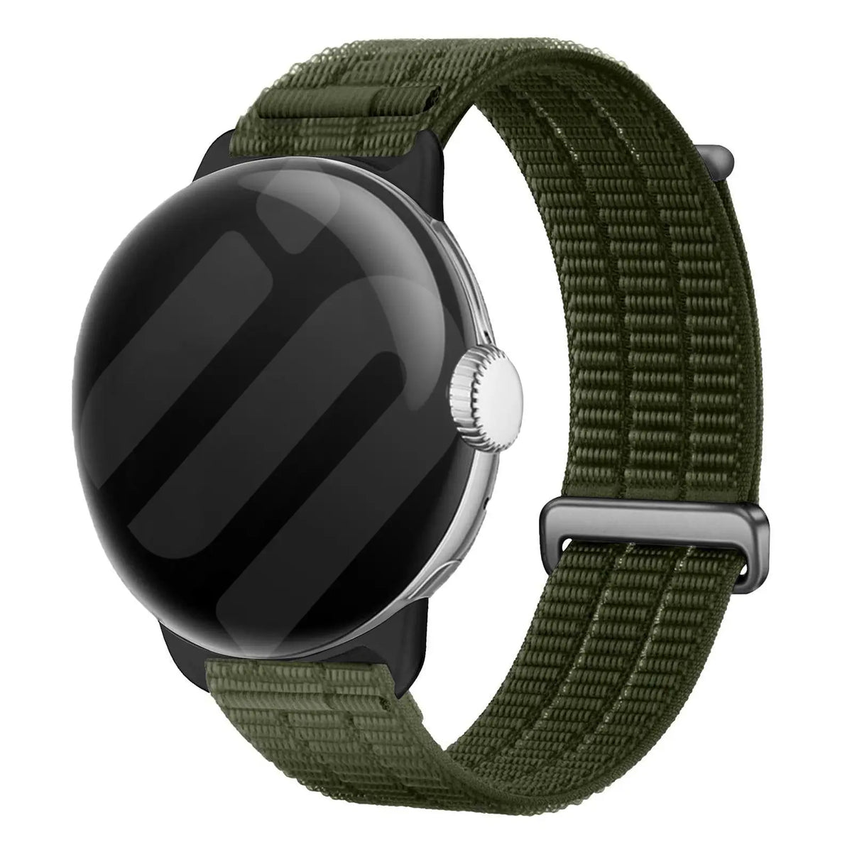Google Pixel Watch 3 - 45mm nylon air band (donkergroen)