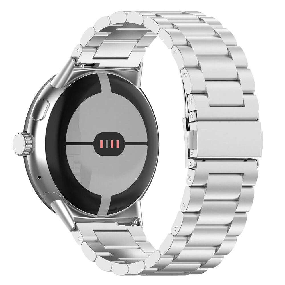 Google Pixel Watch 4 - 45mm stalen band (zilver)
