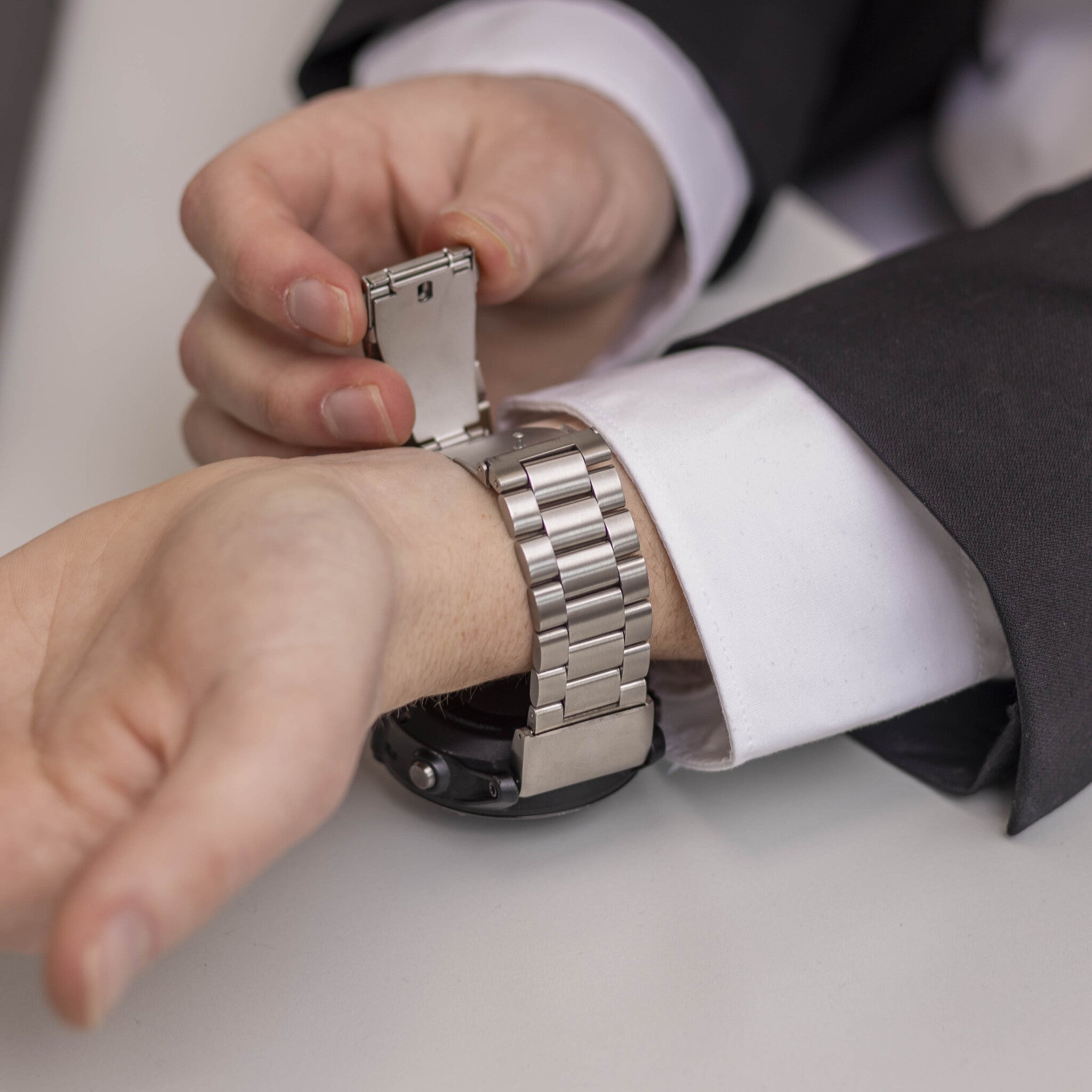 Garmin Approach S62 stalen band (zilver)