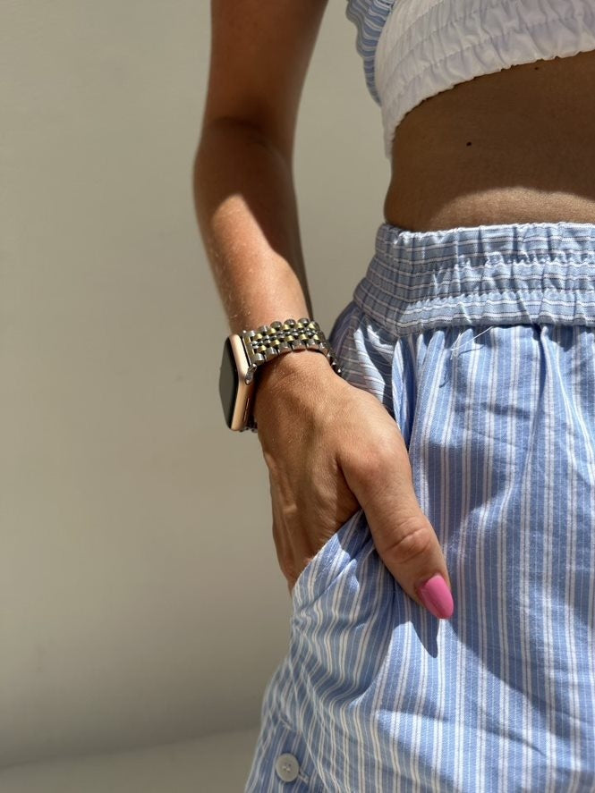 xoxo Wildhearts Apple Watch stalen bandje (zilver/goud)