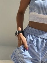 xoxo Wildhearts Apple Watch stalen bandje (zwart)