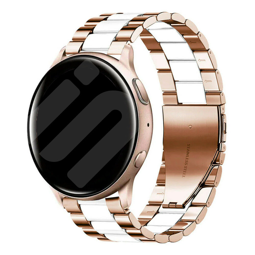 Amazfit Bip 3 (Pro) Steel Strap (Rose Gold/White)