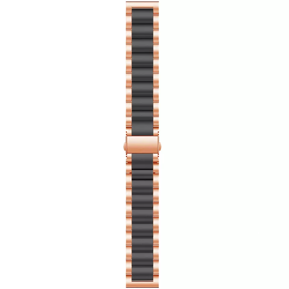Amazfit Bip U (Pro) stalen band (rosé goud/zwart)