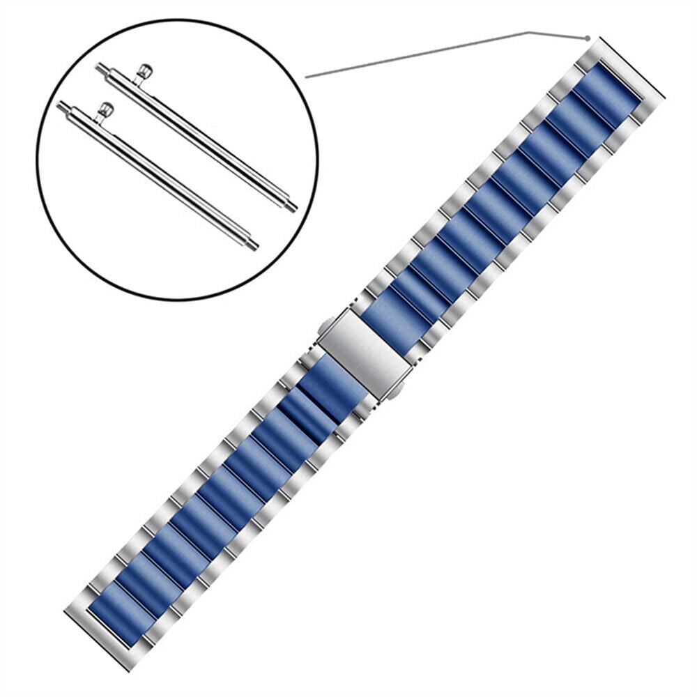Coros Pace 4 stalen band (zilver/blauw)