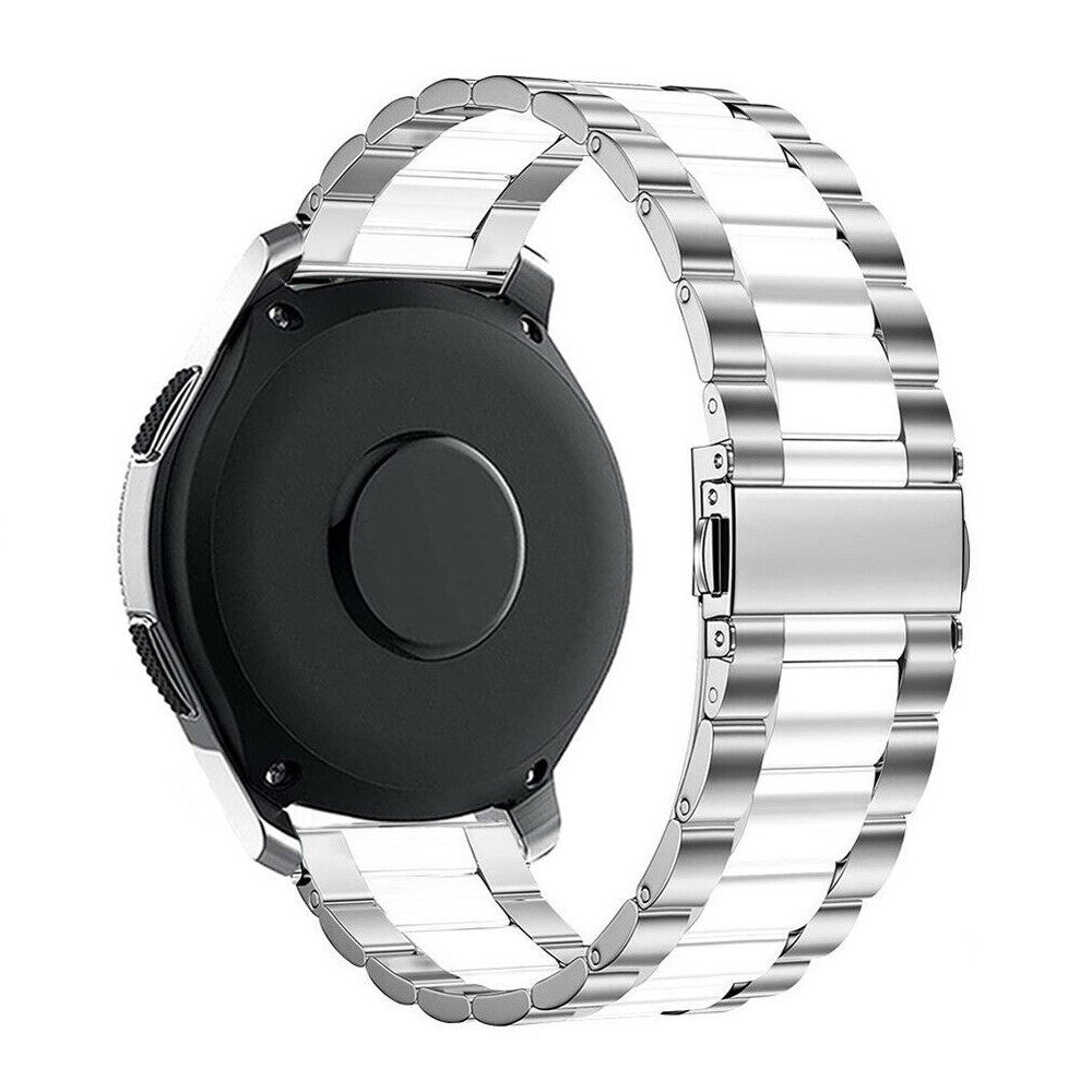Amazfit Active 2 stalen band (zilver/wit)