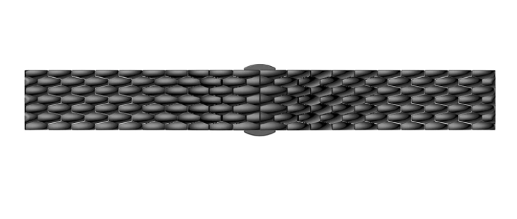 Amazfit Bip U (Pro) Steel Dragon Strap (Black)