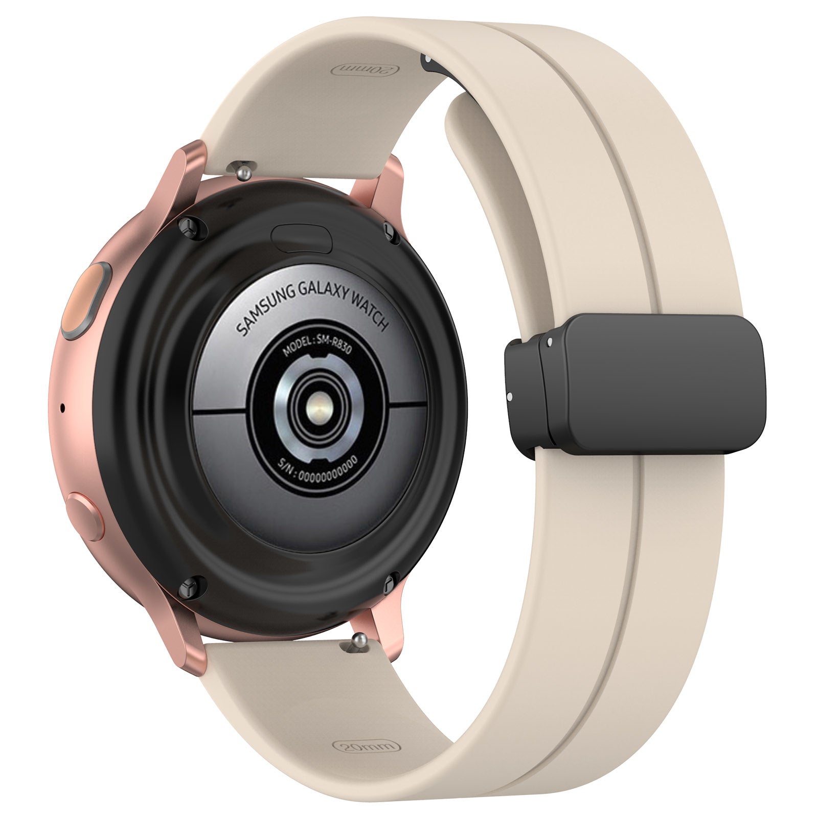 Withings ScanWatch Nova D-buckle siliconen bandje (sterrenlicht)