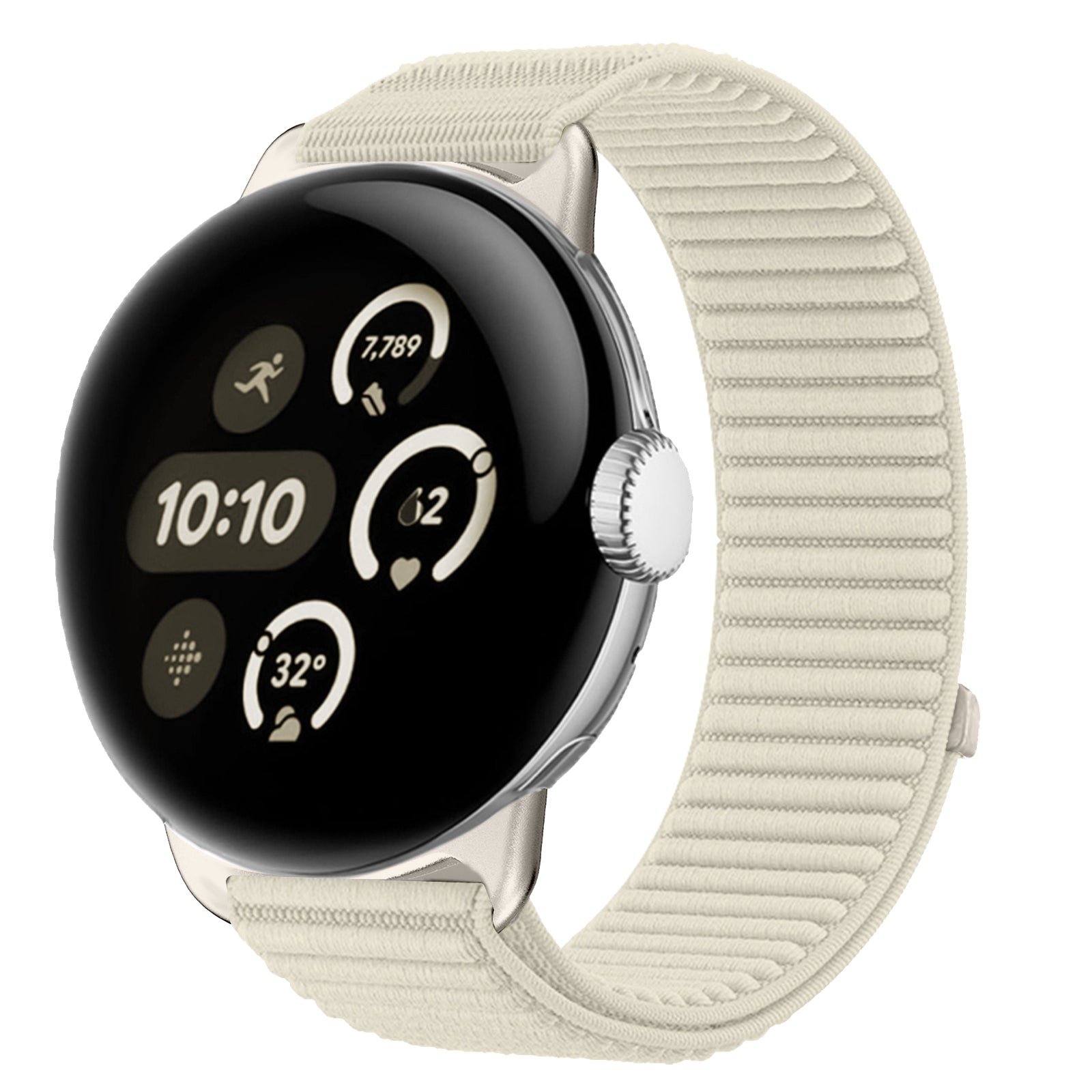 Google Pixel Watch 3 - 41mm wave nylon band (sterrenlicht)