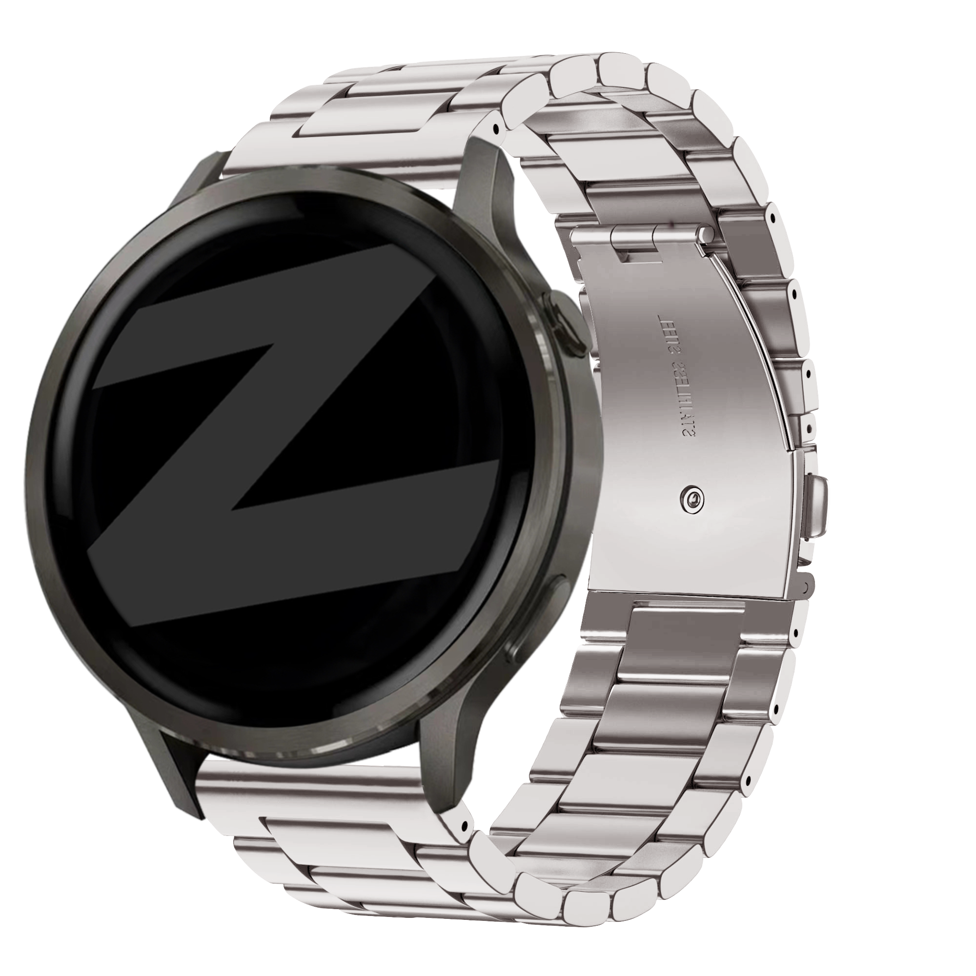 Bandz Garmin Vivomove HR stalen band 'Classic' (sterrenlicht)