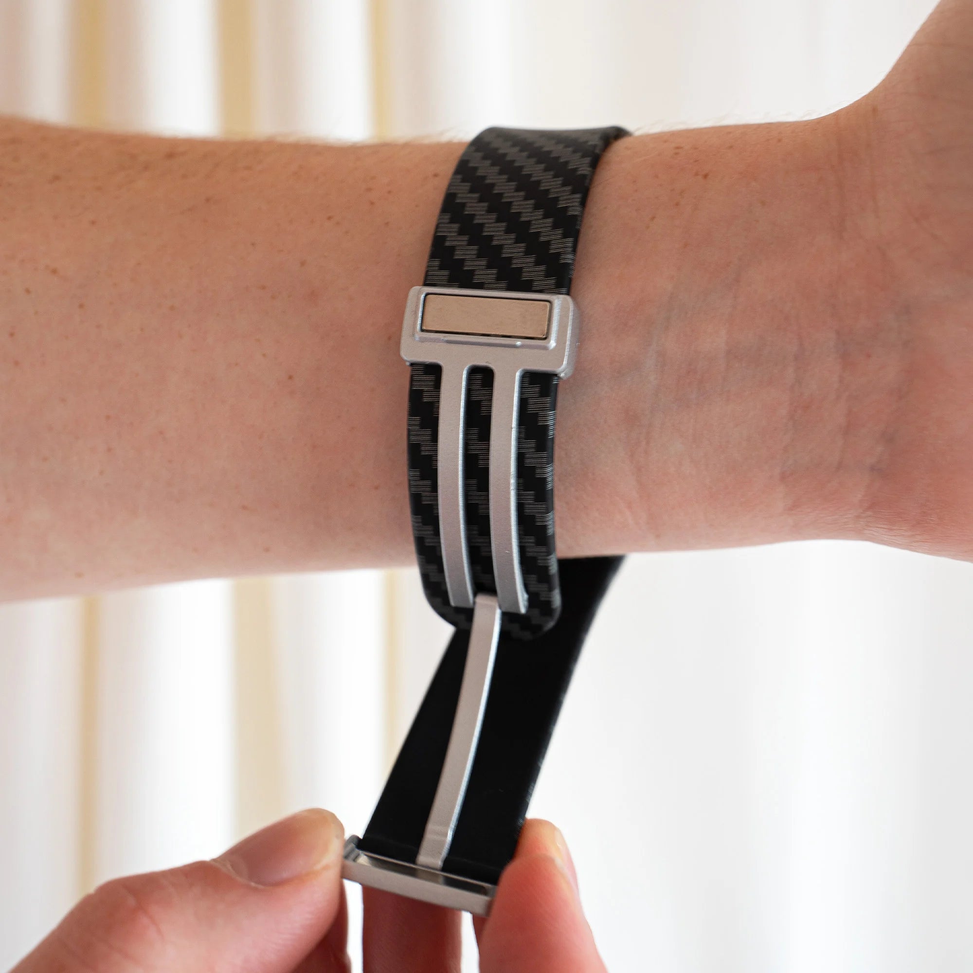 Carbon Fiber Samsung Galaxy Watch 5 40mm magnetisch bandje