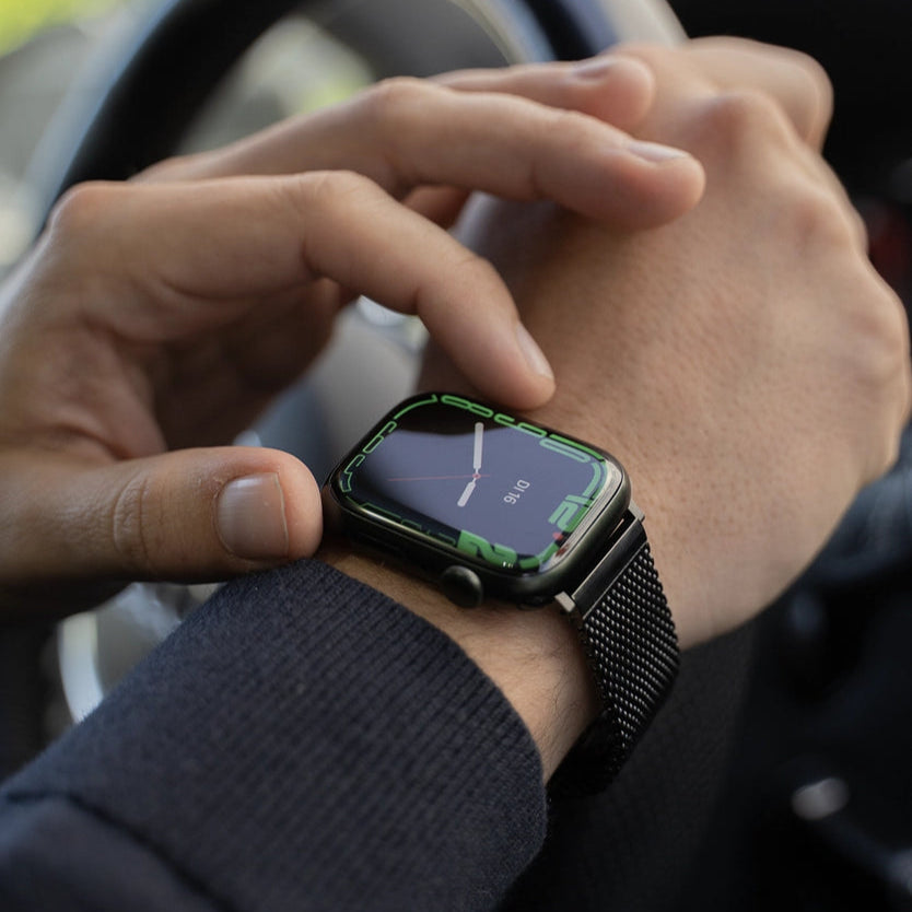 Apple Watch stalen Milanese band (zwart)