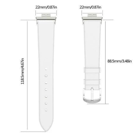 Huawei Watch Fit SE leren bandje (wit)