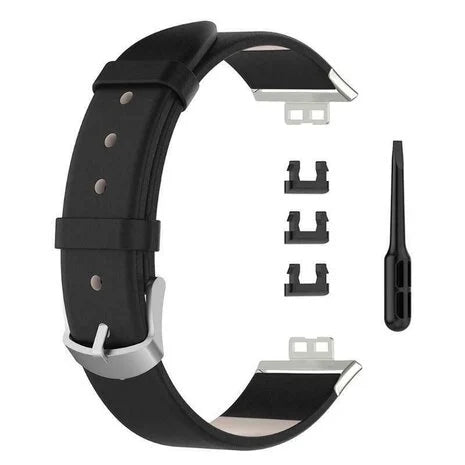 Huawei Watch Fit SE leren bandje (zwart)