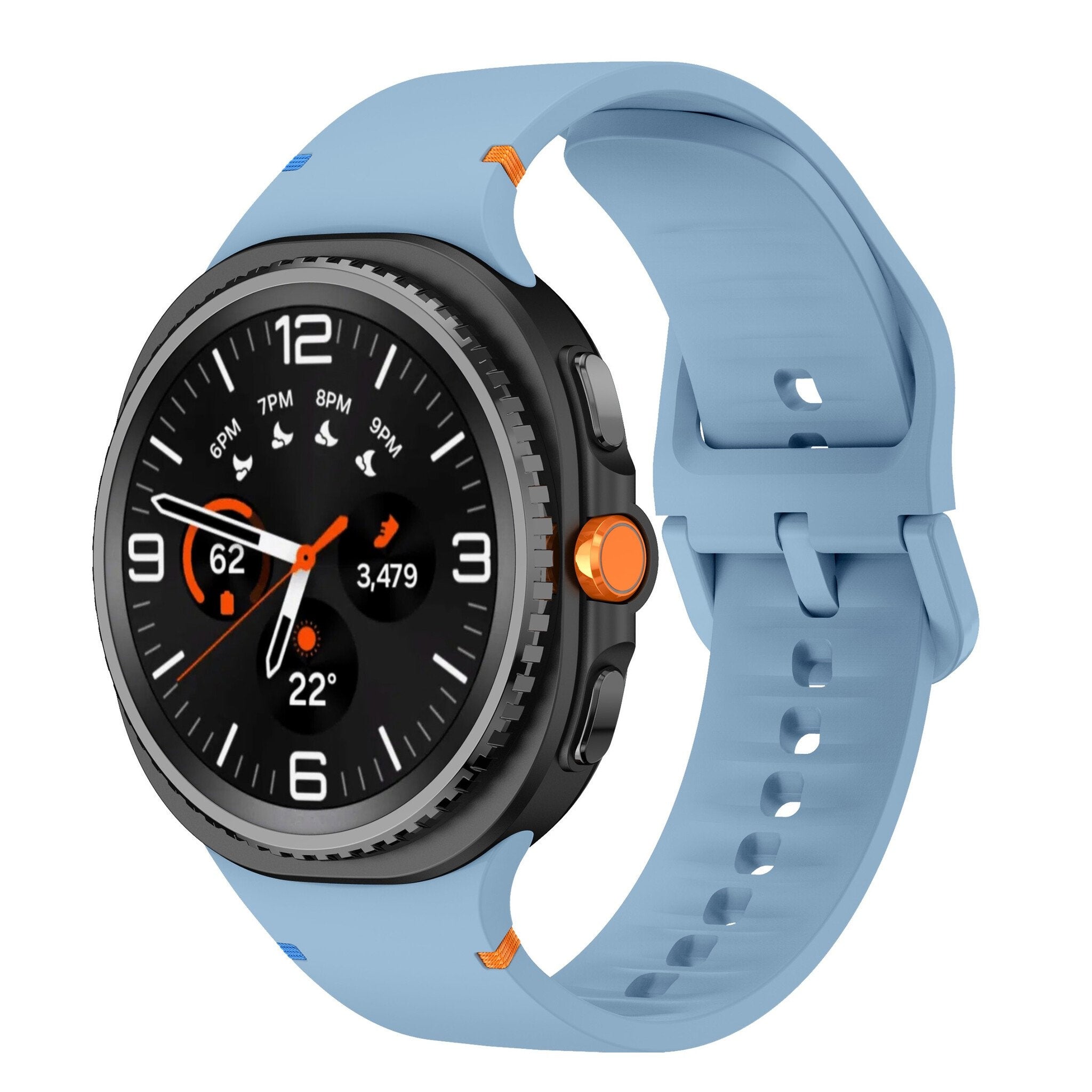 Samsung Galaxy Watch 8 - 44mm siliconen bandje (blauw)