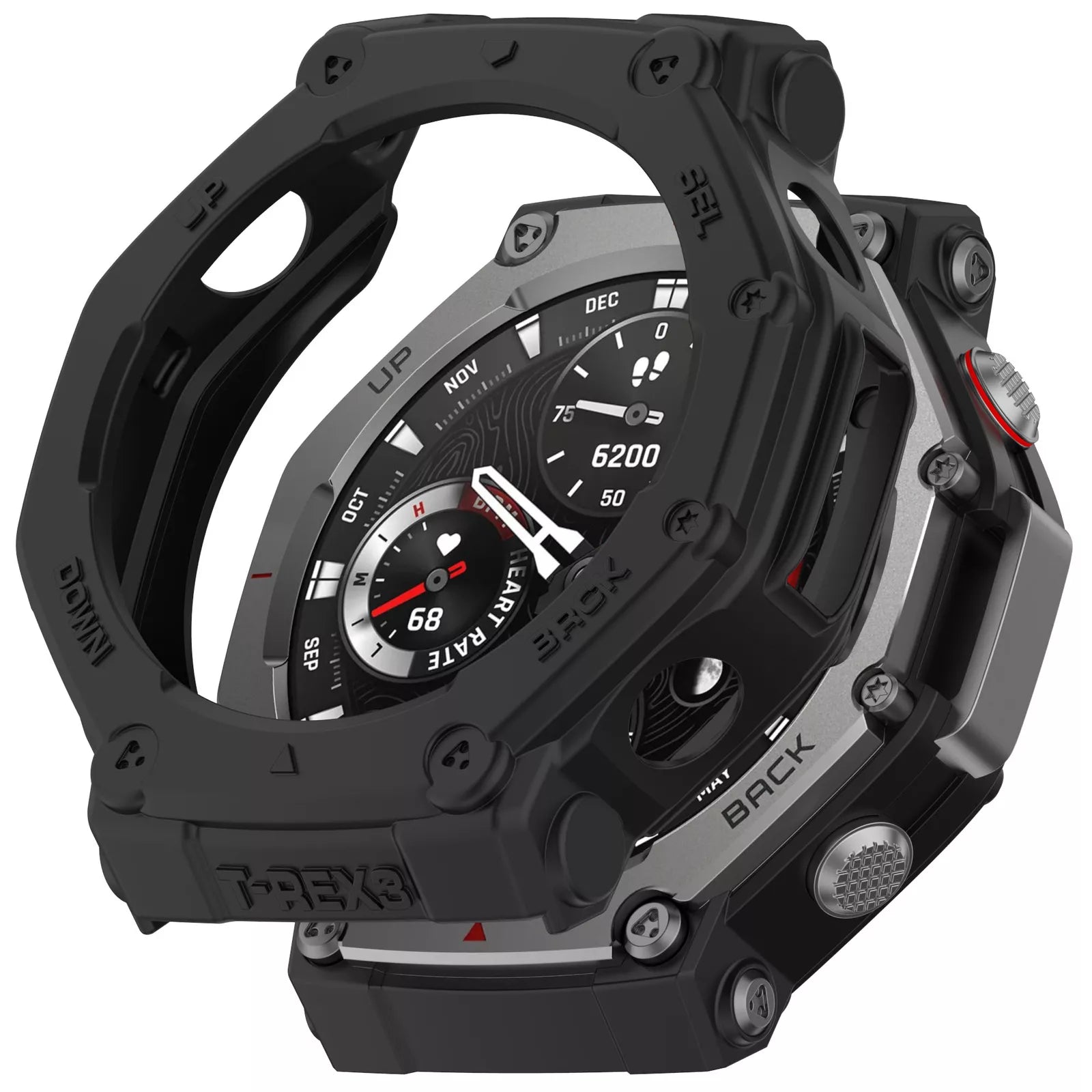 Amazfit T-Rex 3 rugged TPU case (zwart)