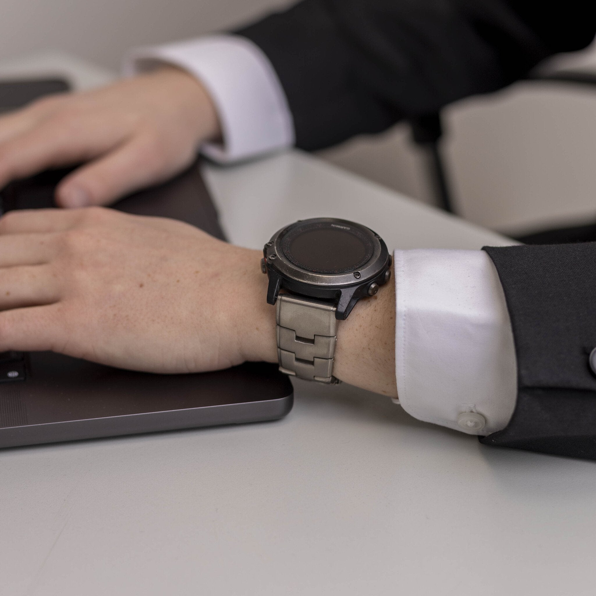 Garmin Descent MK3i - 51mm titanium bandje (zilver)