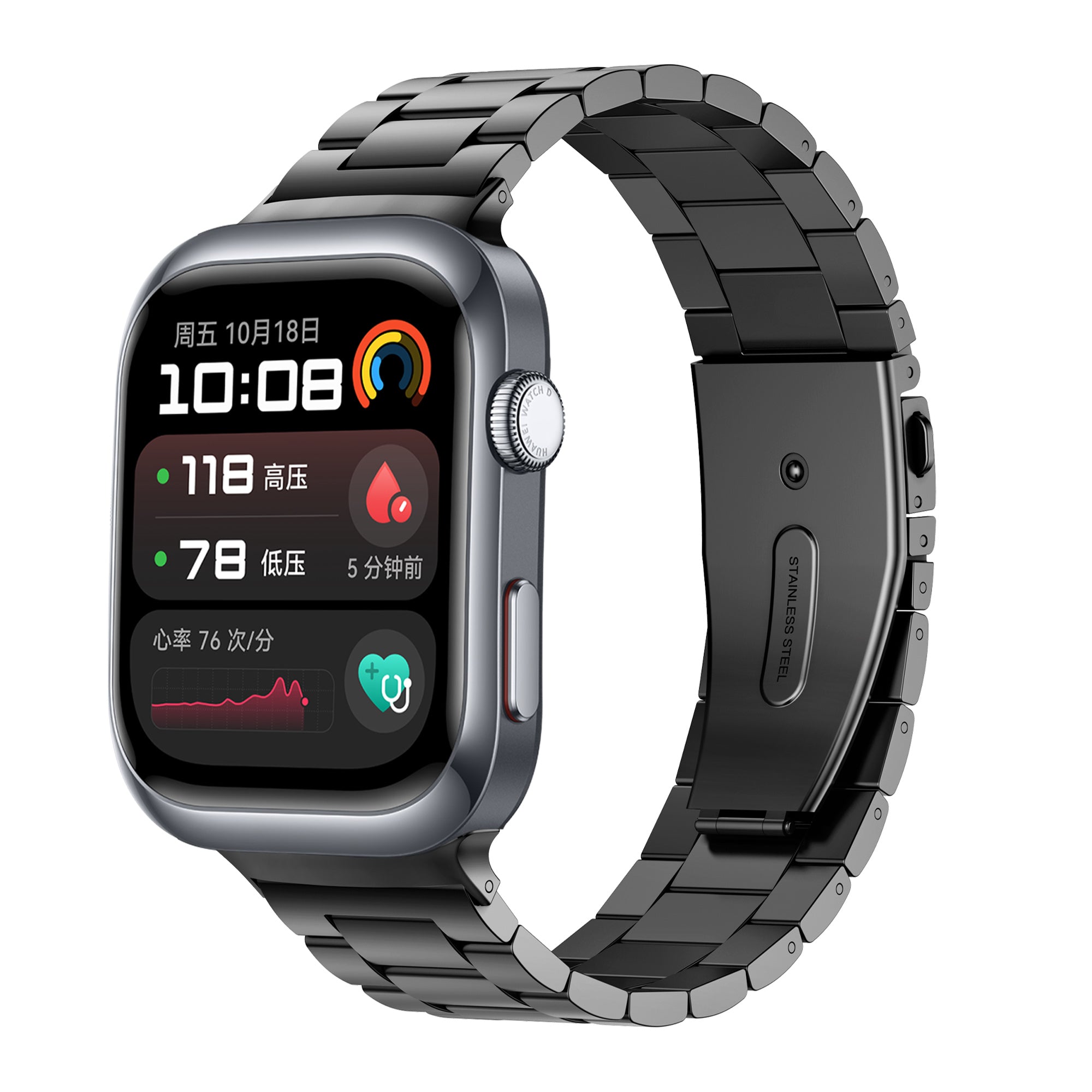 Huawei Watch D2 stalen band (titanium grijs)