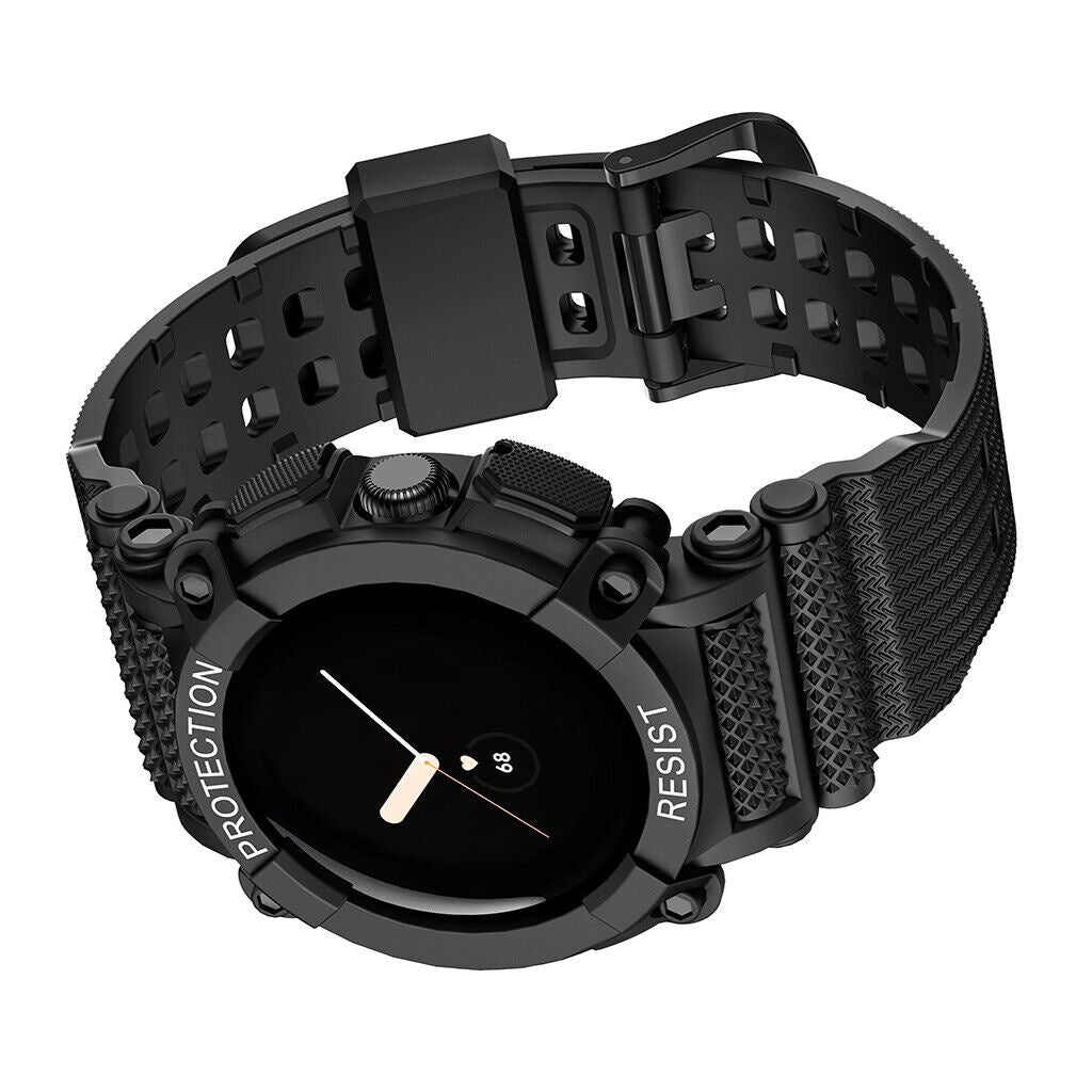 Google Pixel Watch 4 - 41mm TPU bandje met frame (zwart)