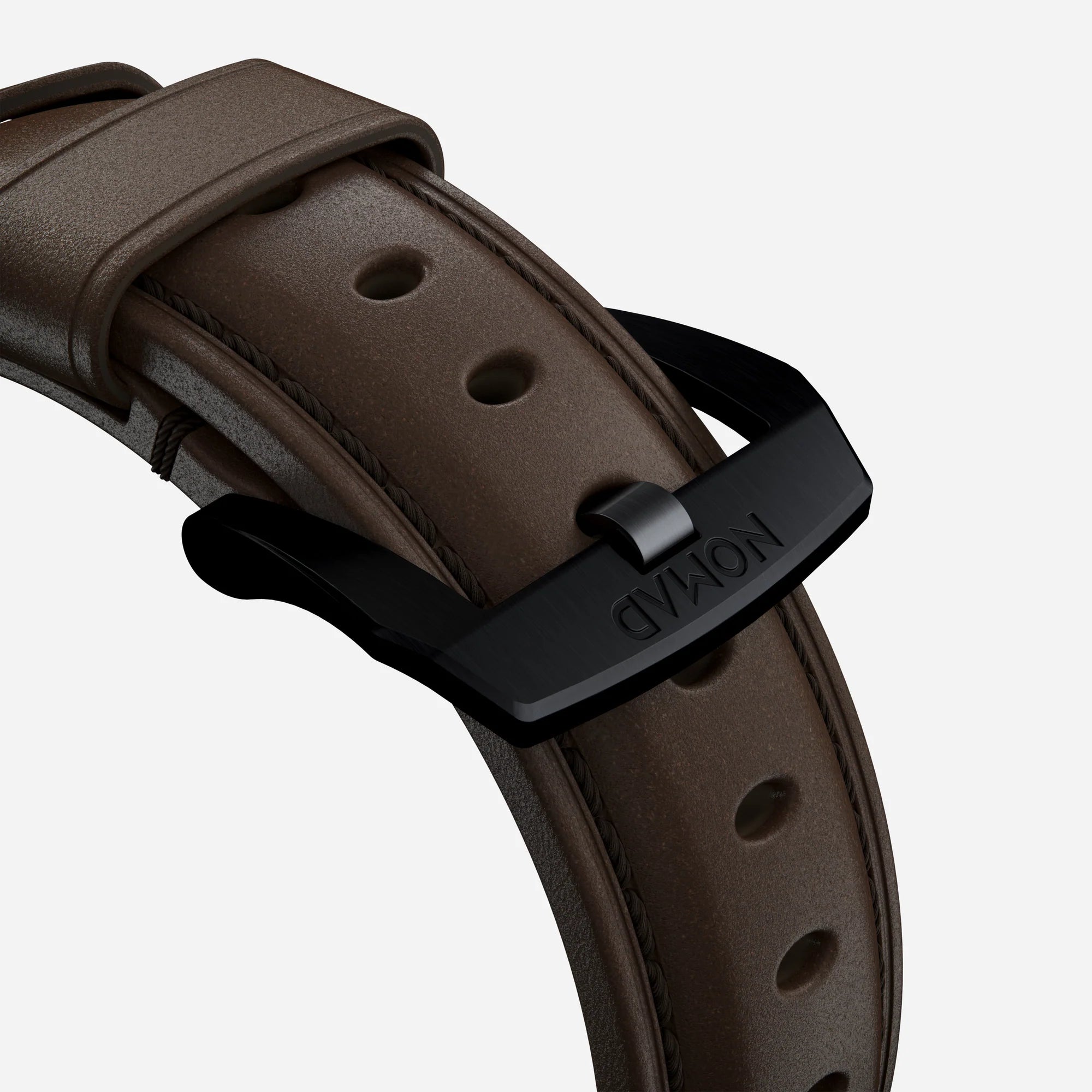Nomad Traditional Apple Watch leren bandje (bruin/zwart)