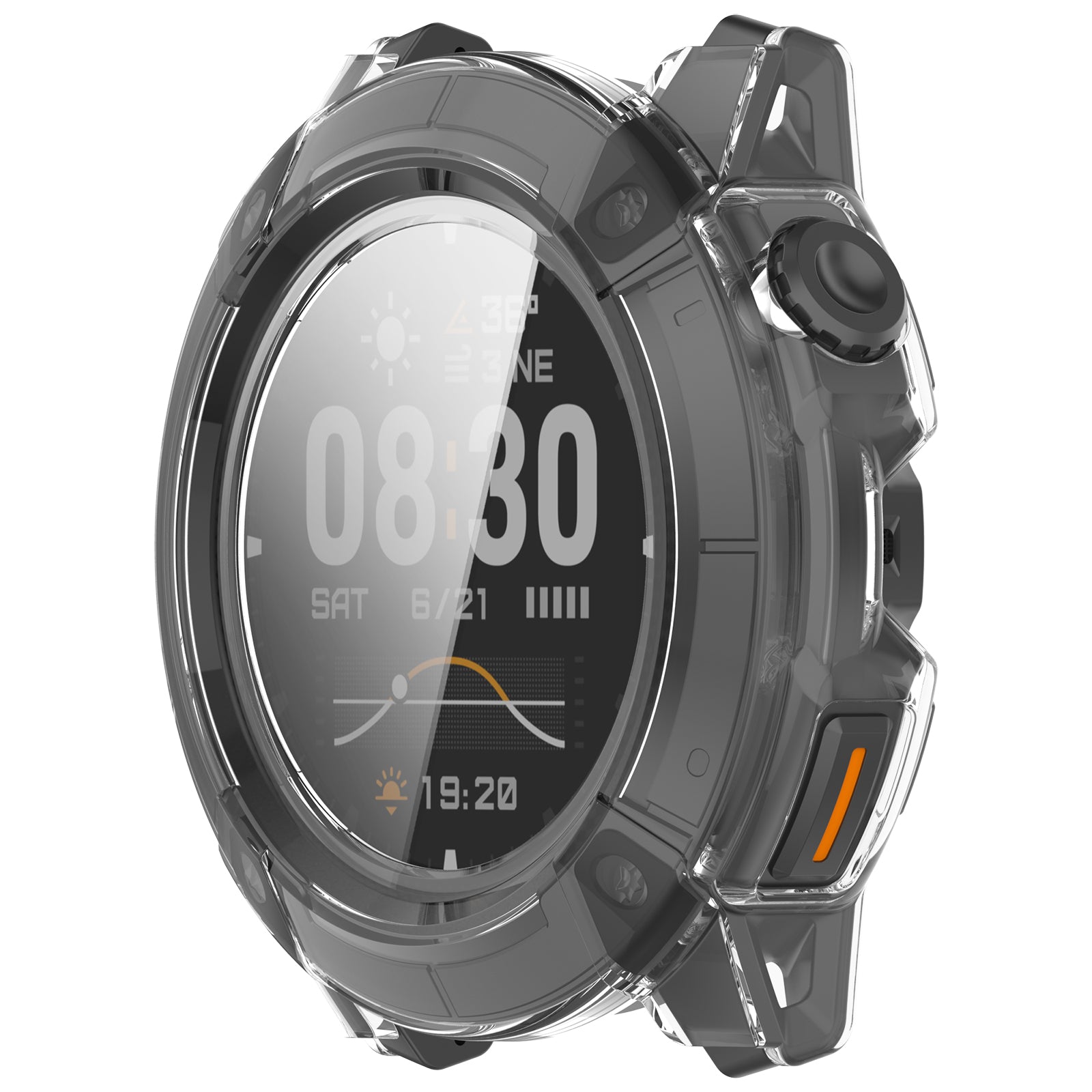 Coros Nomad PC case met glas (transparant)