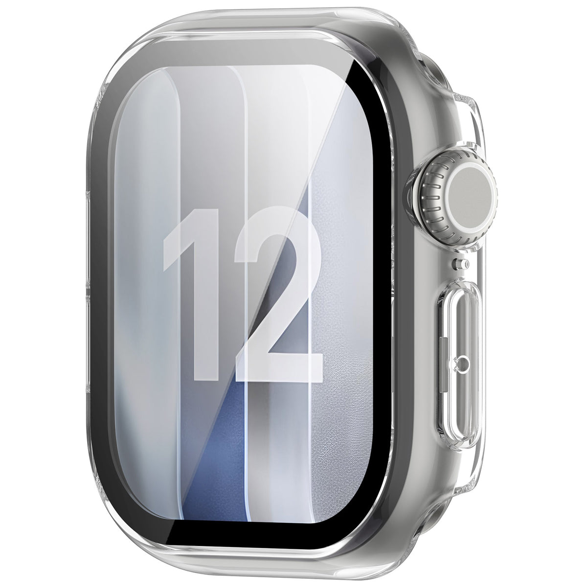 Apple Watch 12 - 46mm hard case met glas (transparant)