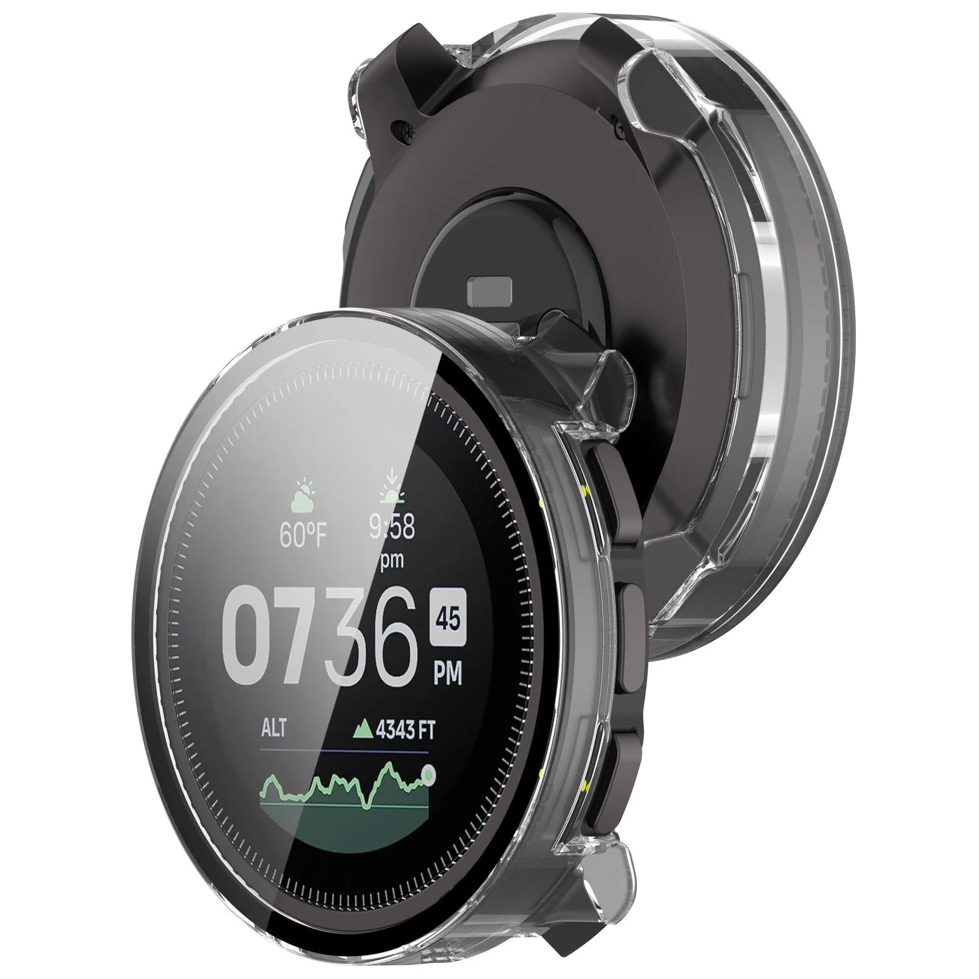 Suunto Vertical PC case met glas (transparant)