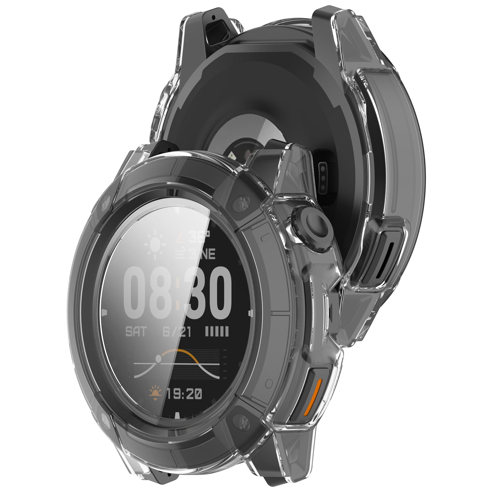 Coros Nomad PC case met glas (transparant)