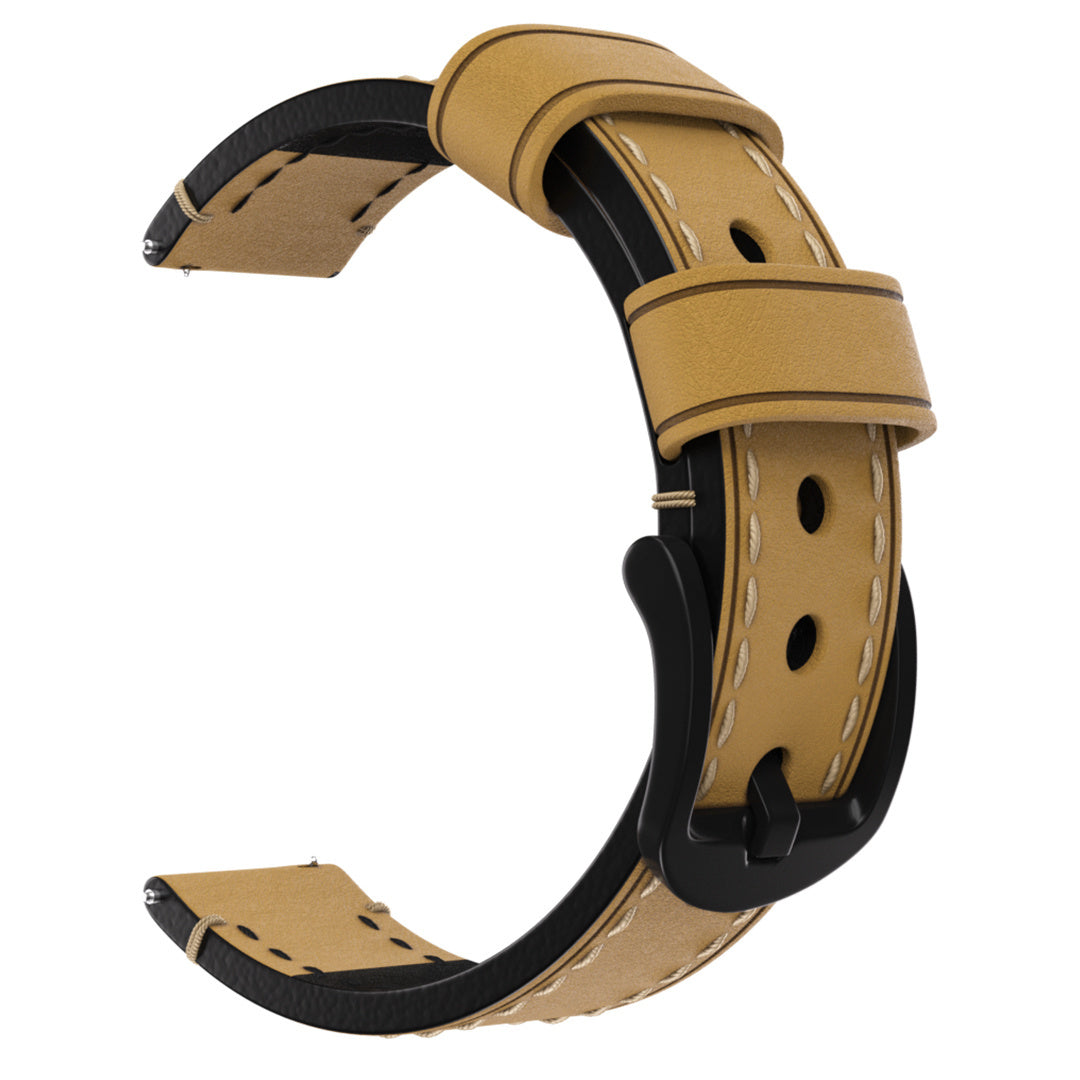 Huawei Watch 5 - 42mm genuine leren band (bruin)