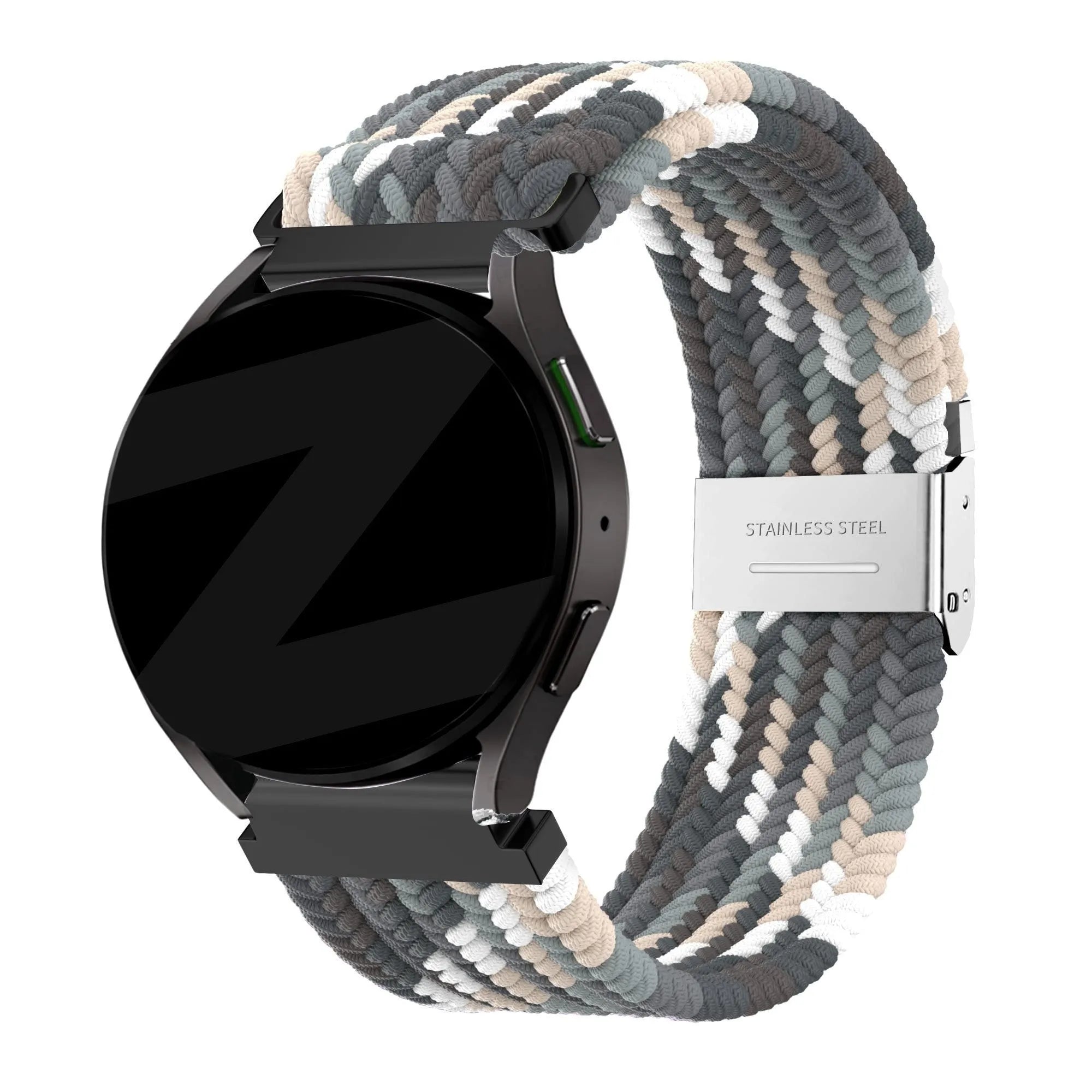Bandz Coros Apex 2 gevlochten nylon band (zwart mix)