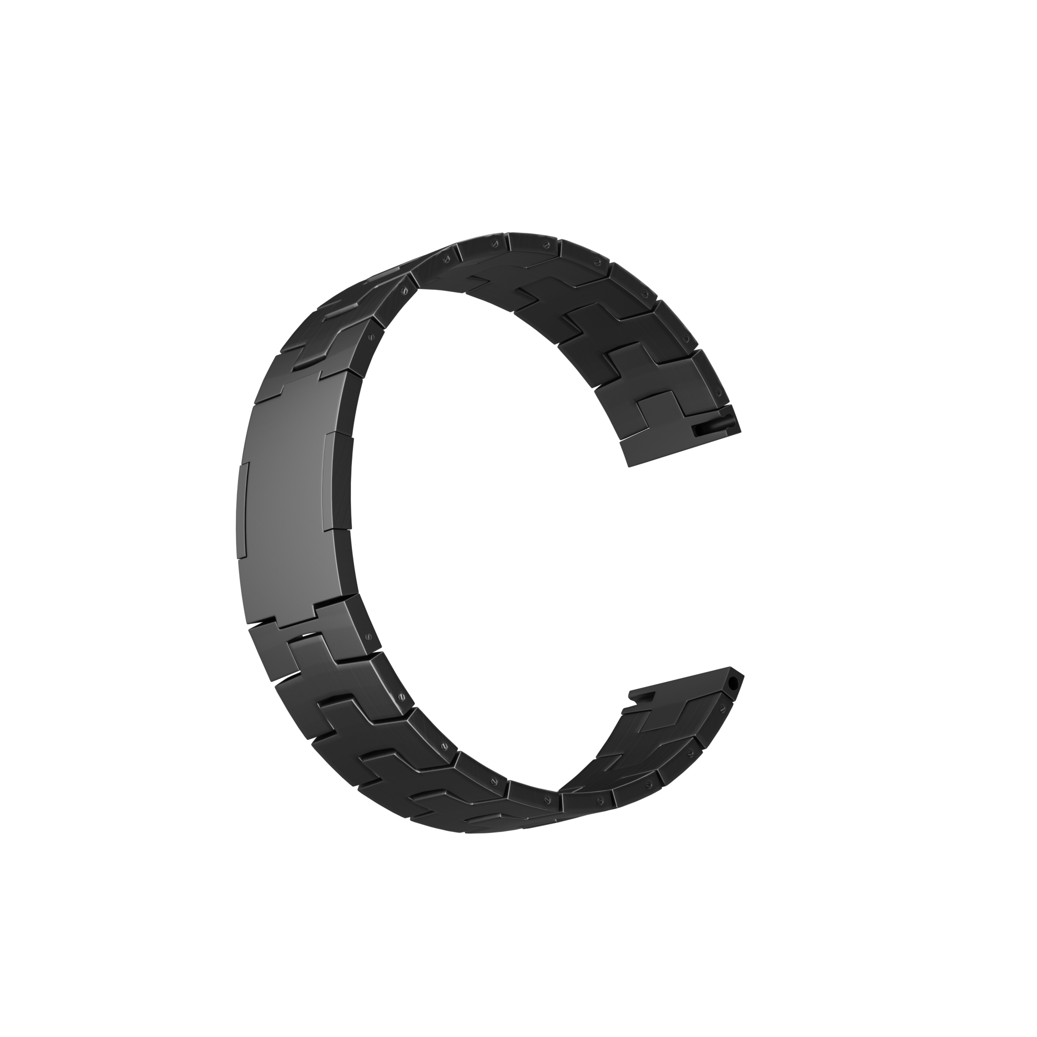 Suunto Vertical titanium grain band (platte sluiting) (grafiet)