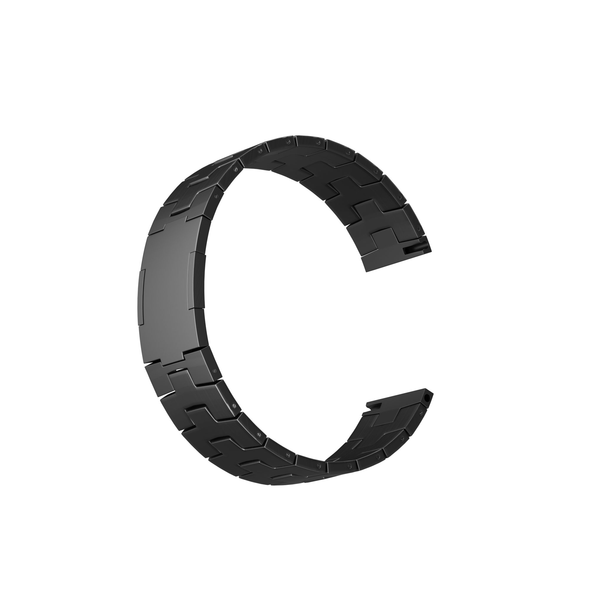 CMF Watch Pro 3 Titanium Grain Strap (Flat Buckle) (Black)