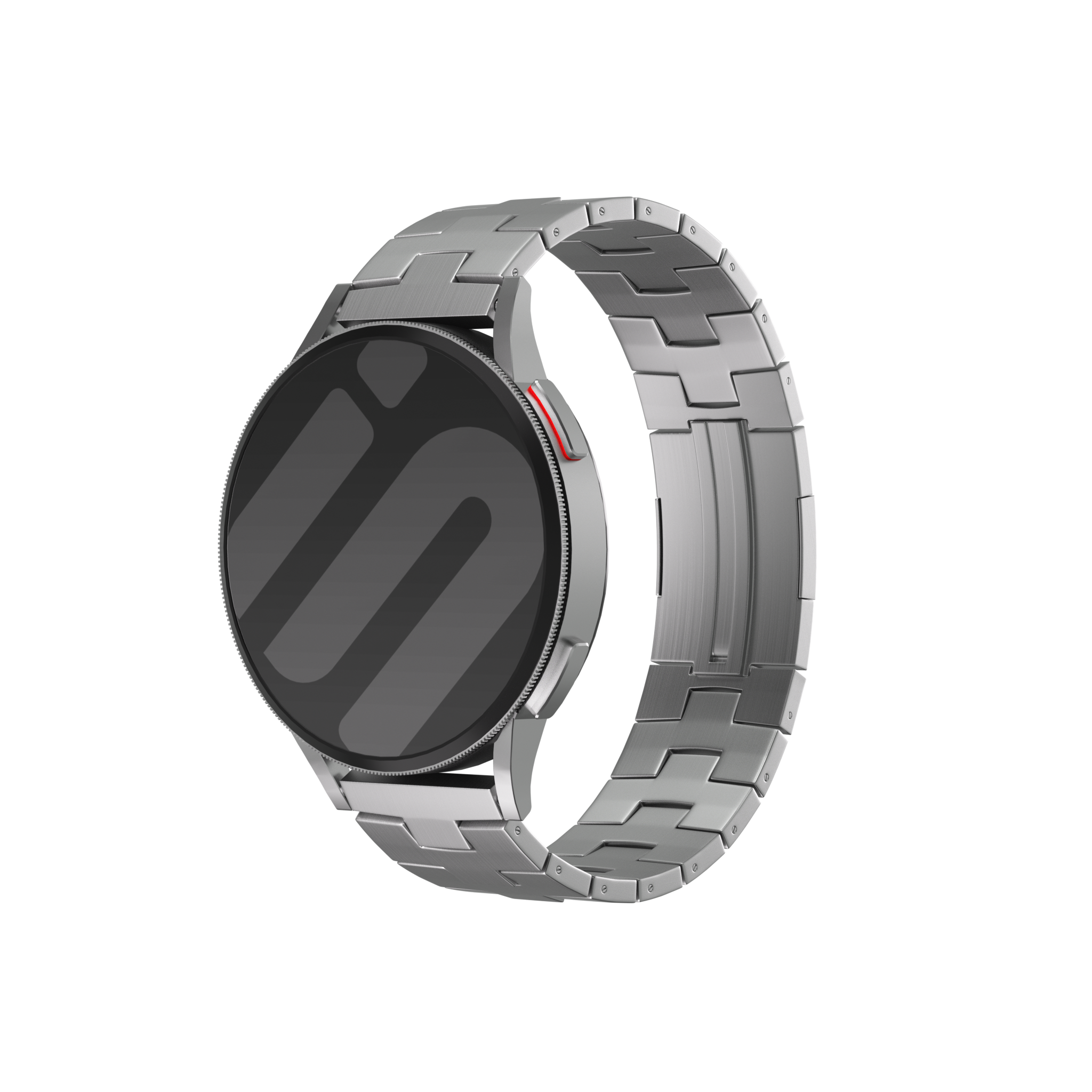 Suunto Vertical titanium grain band (platte sluiting) (zilver)