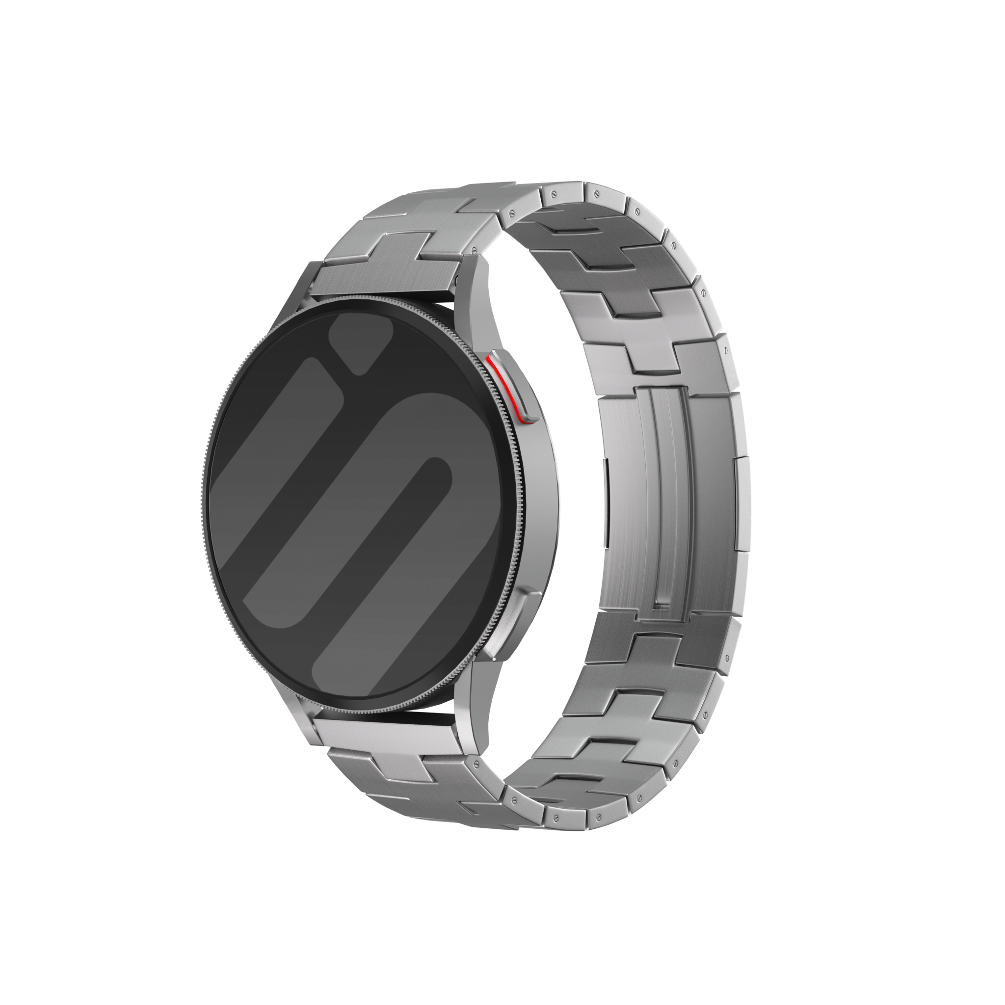 Oppo Watch X2 titanium grain band (platte sluiting) (zilver)