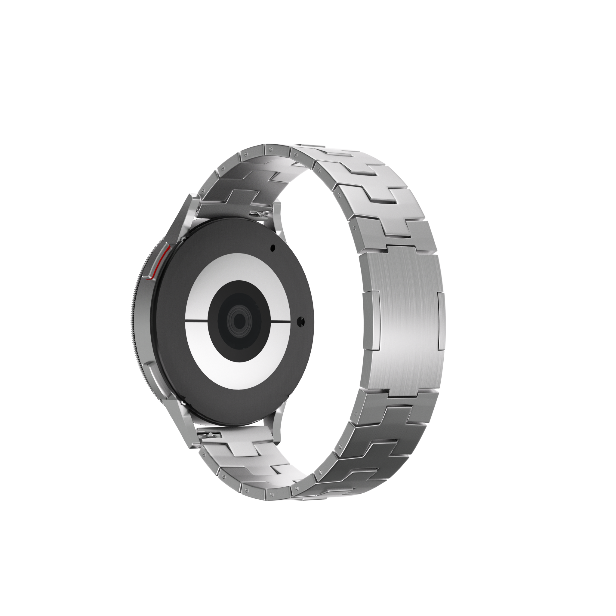 Oppo Watch X2 titanium grain band (platte sluiting) (zilver)