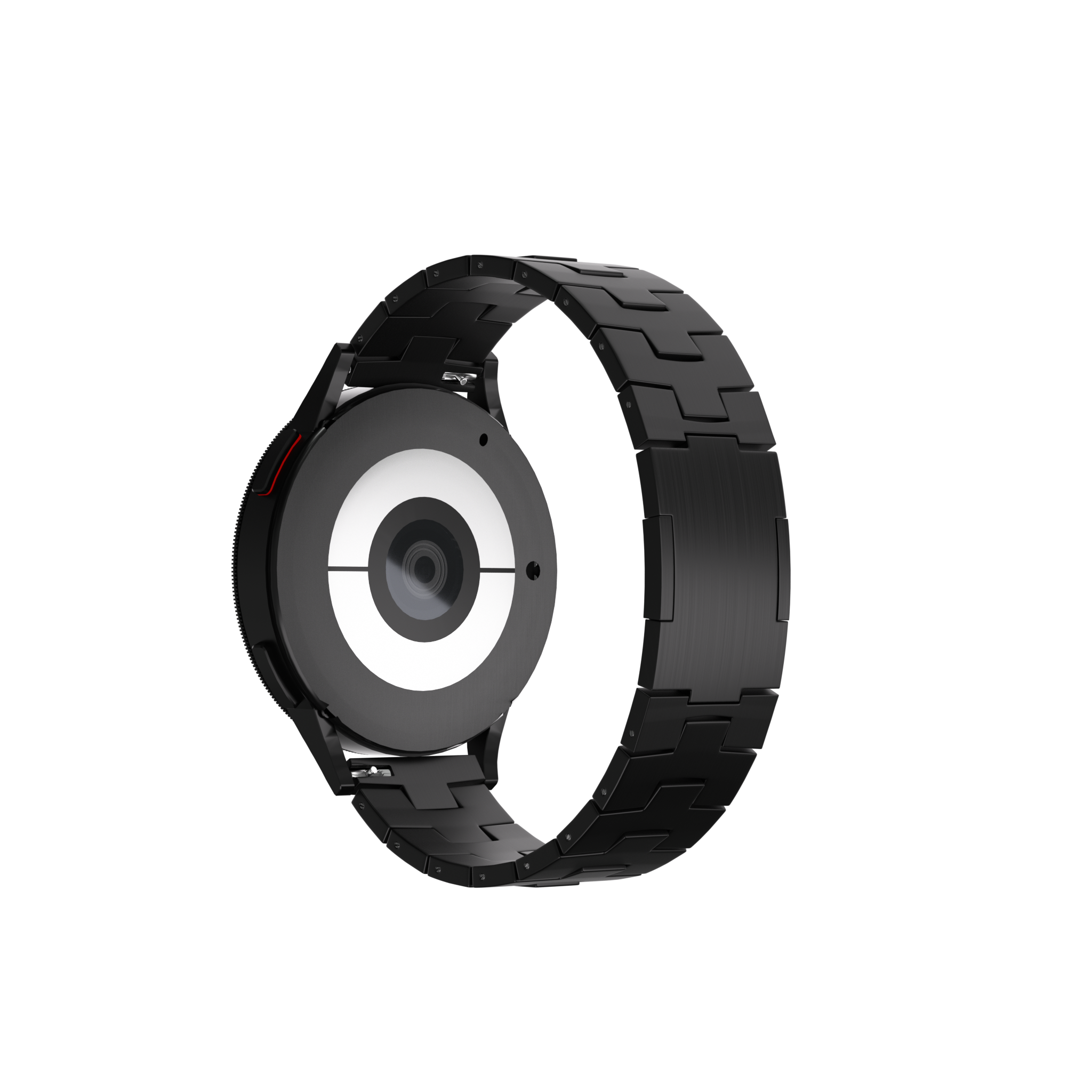 Suunto 9 Peak Pro titanium grain band (platte sluiting) (zwart)