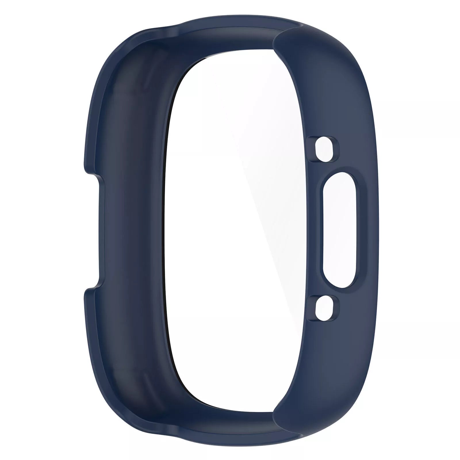 Fitbit Versa 4 / Sense 2 hard case met glas (blauw)