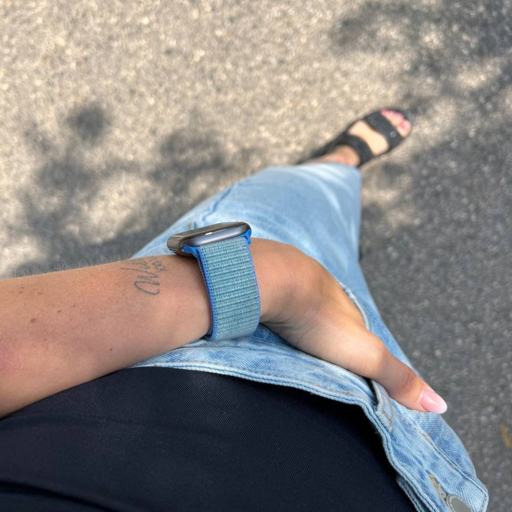 Apple Watch Ultra nylon bandje (blauw)